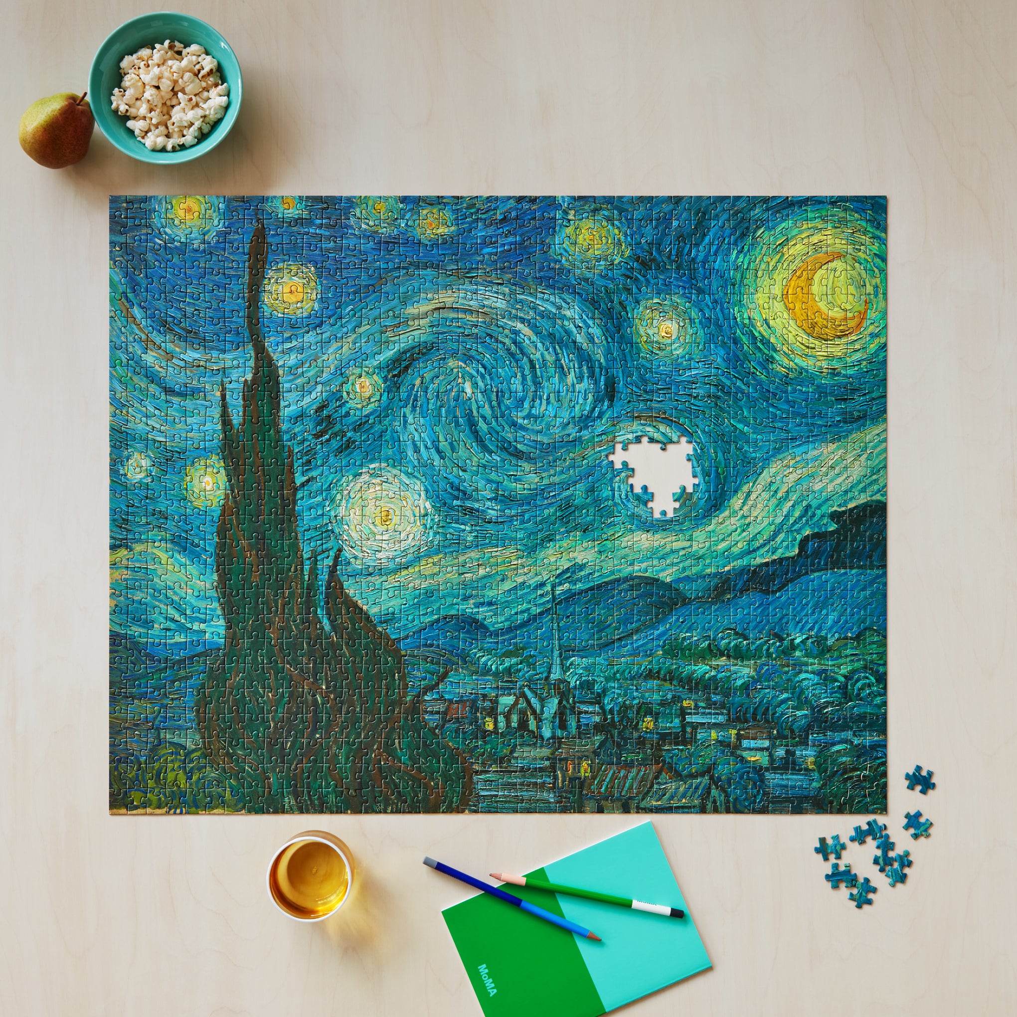 Vincent van Gogh Starry Night Jigsaw Puzzle - 1.000 Pieces - Image 2