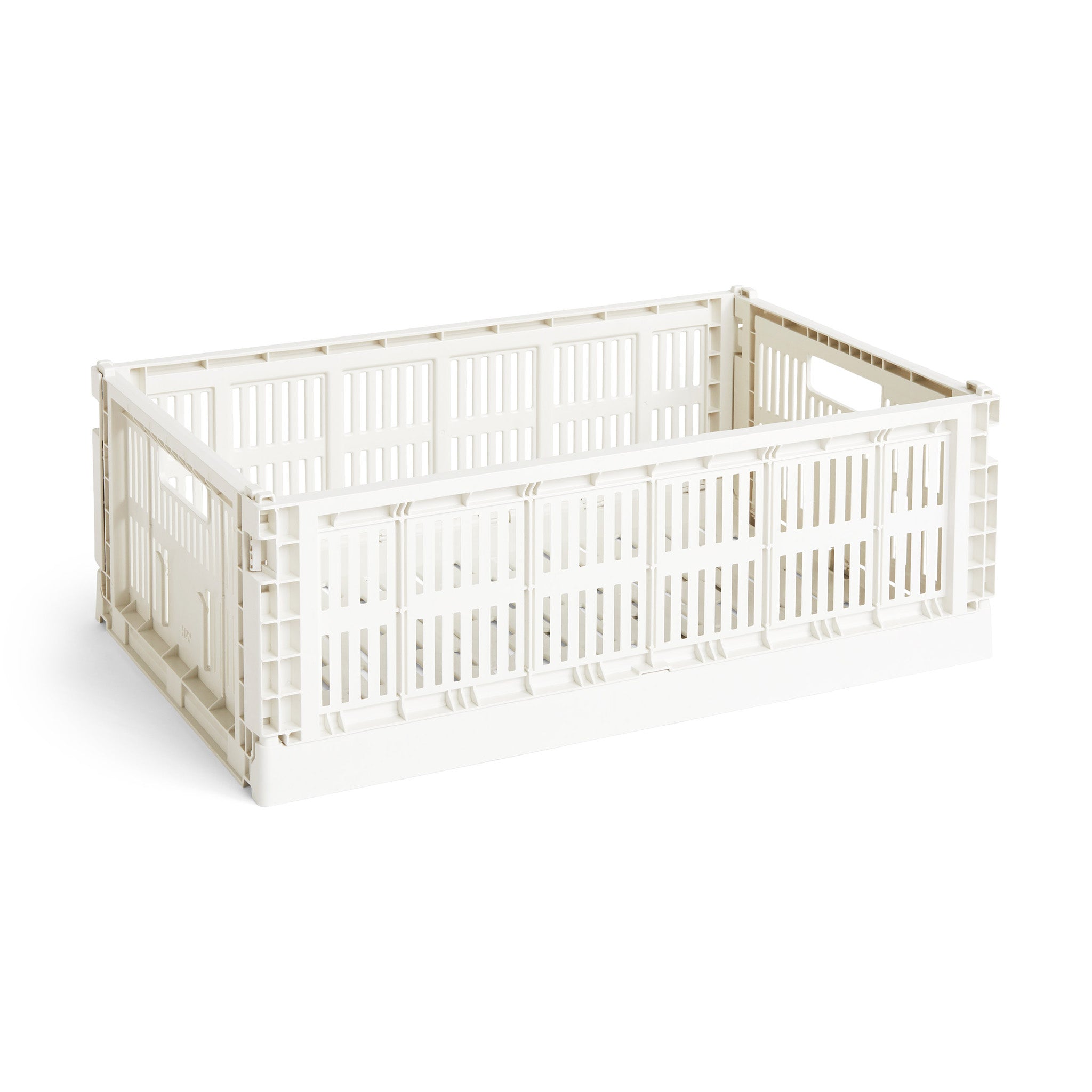 HAY Recycled Plastic Collapsible Color Crate - Off White - Image 2