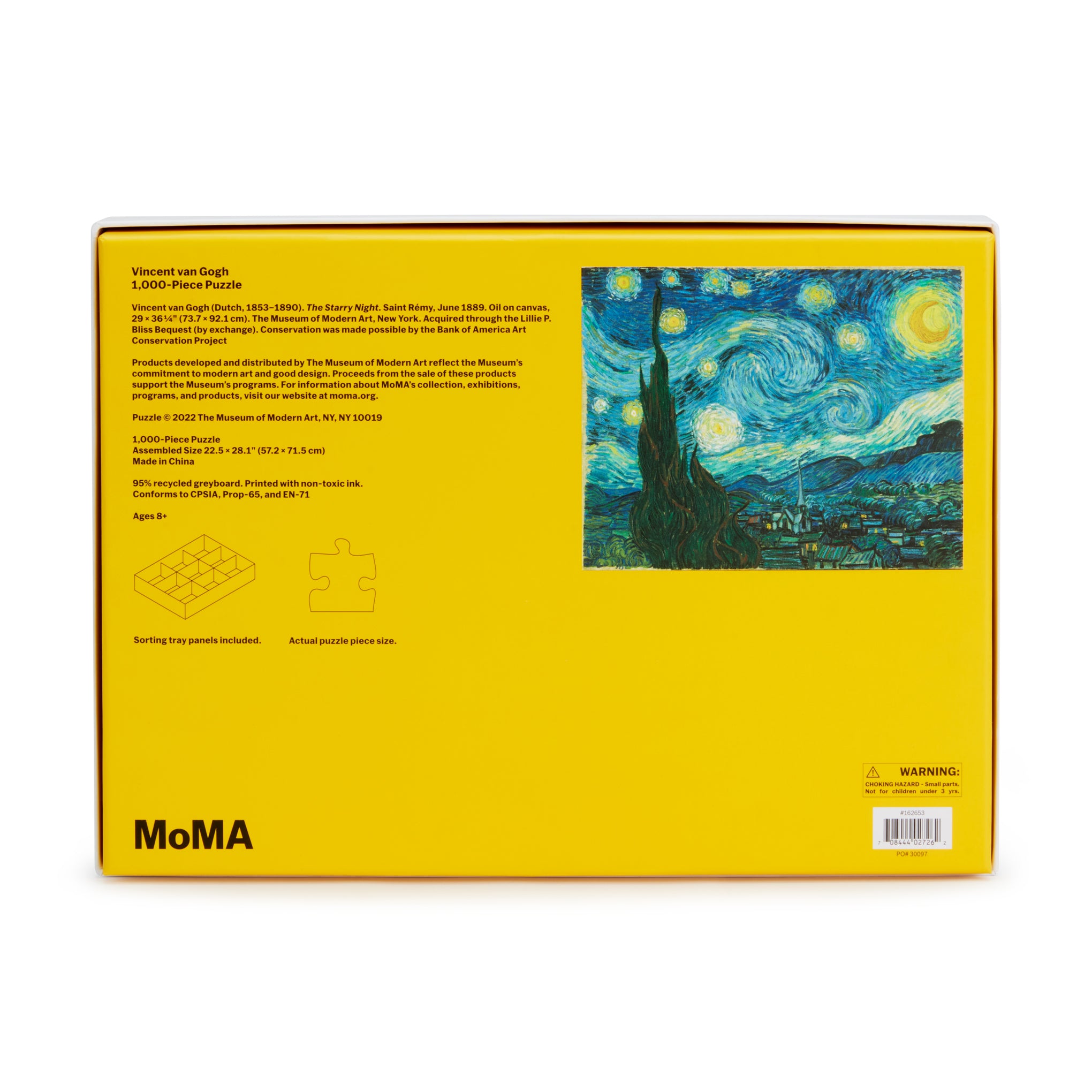 Vincent van Gogh Starry Night Jigsaw Puzzle - 1.000 Pieces - Image 5