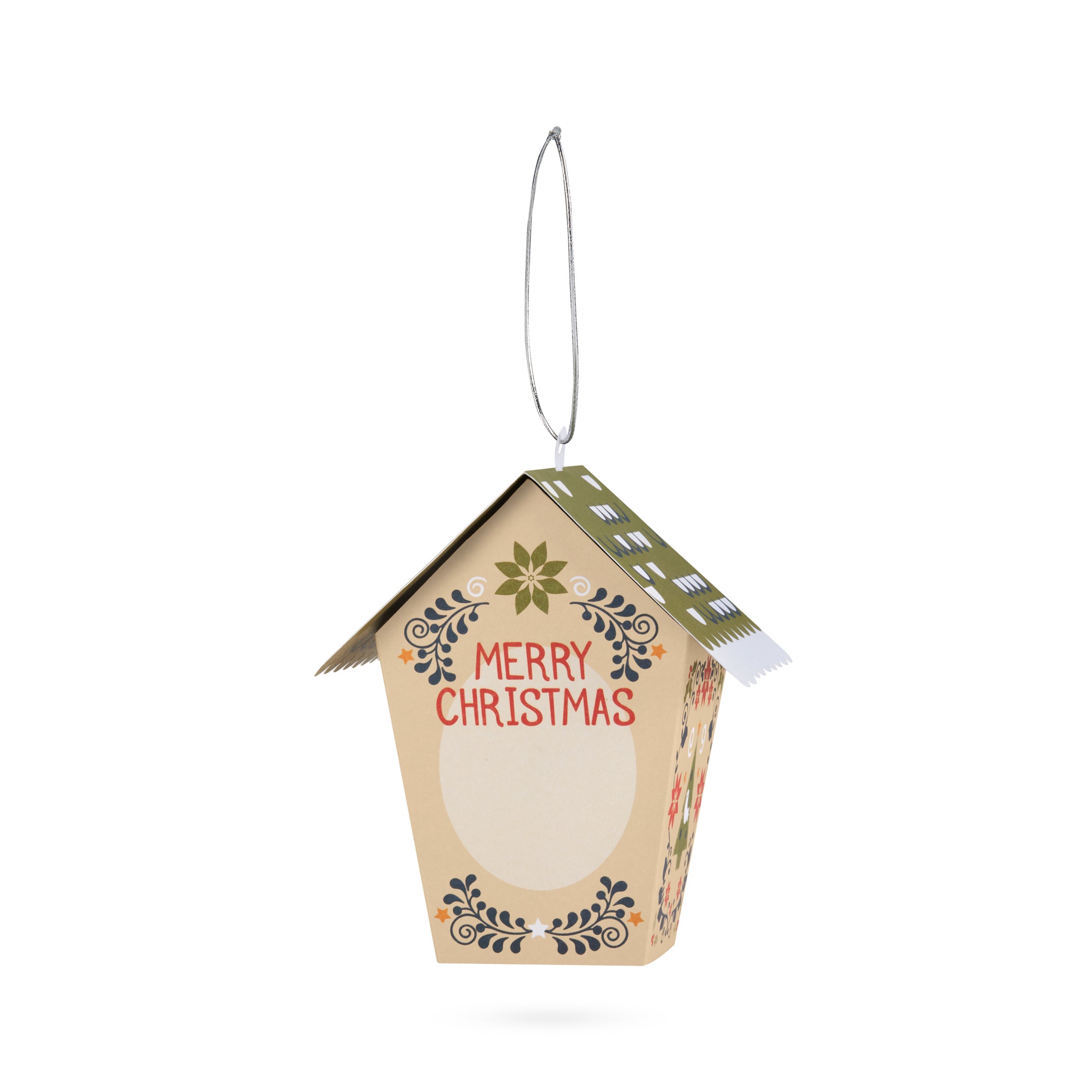 Nordic Birdhouse Holiday Pop-Up Cards - Set of 8 - Image 3