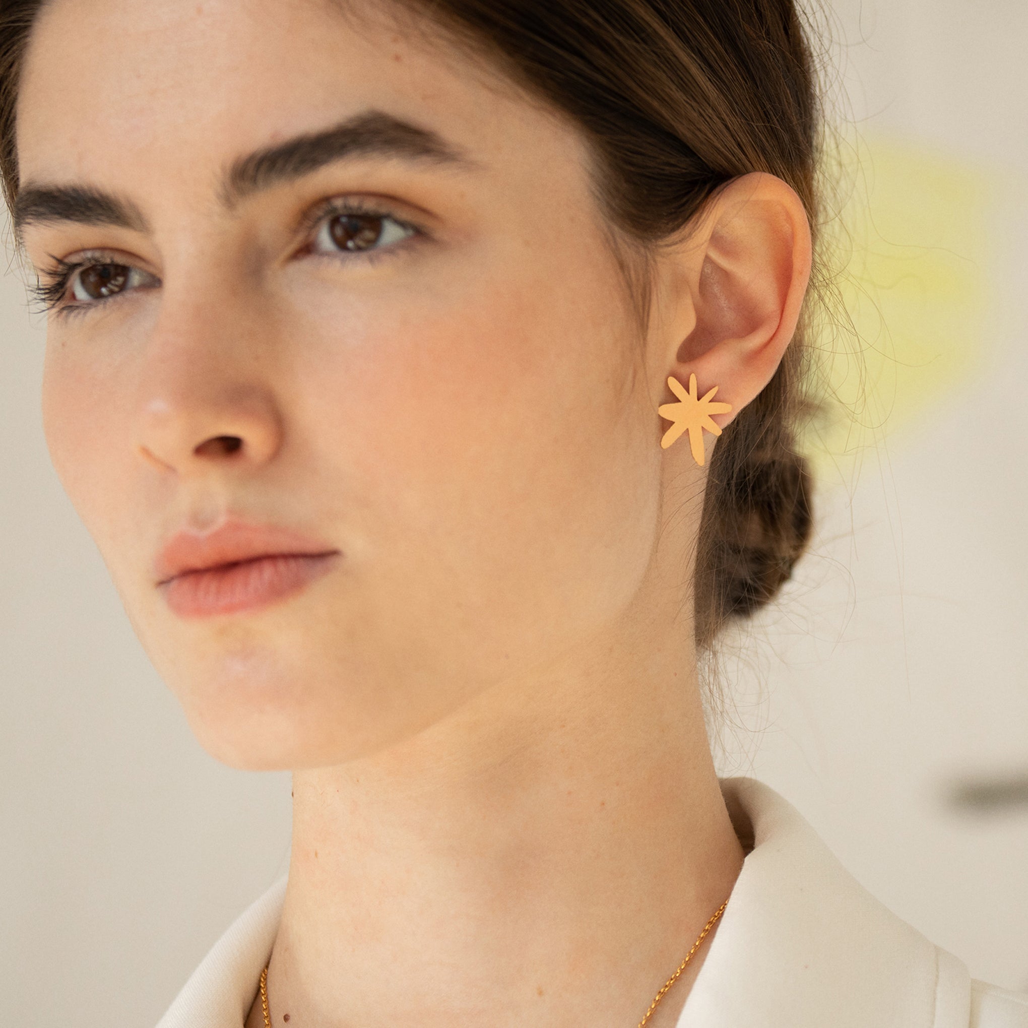 Joan Miró Gold-Plated Star Earrings - Image 2