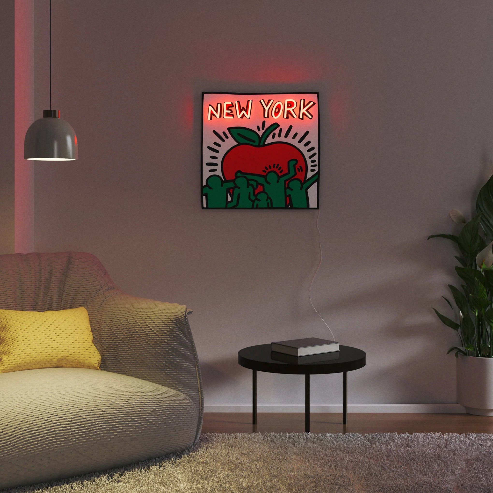 Keith Haring NYC Apple Neon Sign - Image 2