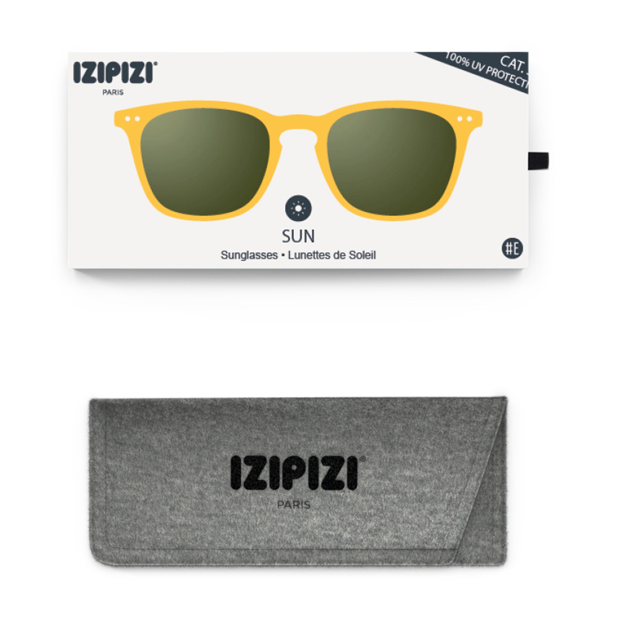 IZIPIZI Tapered Square Sunglasses #E - Yellow Honey - Image 4