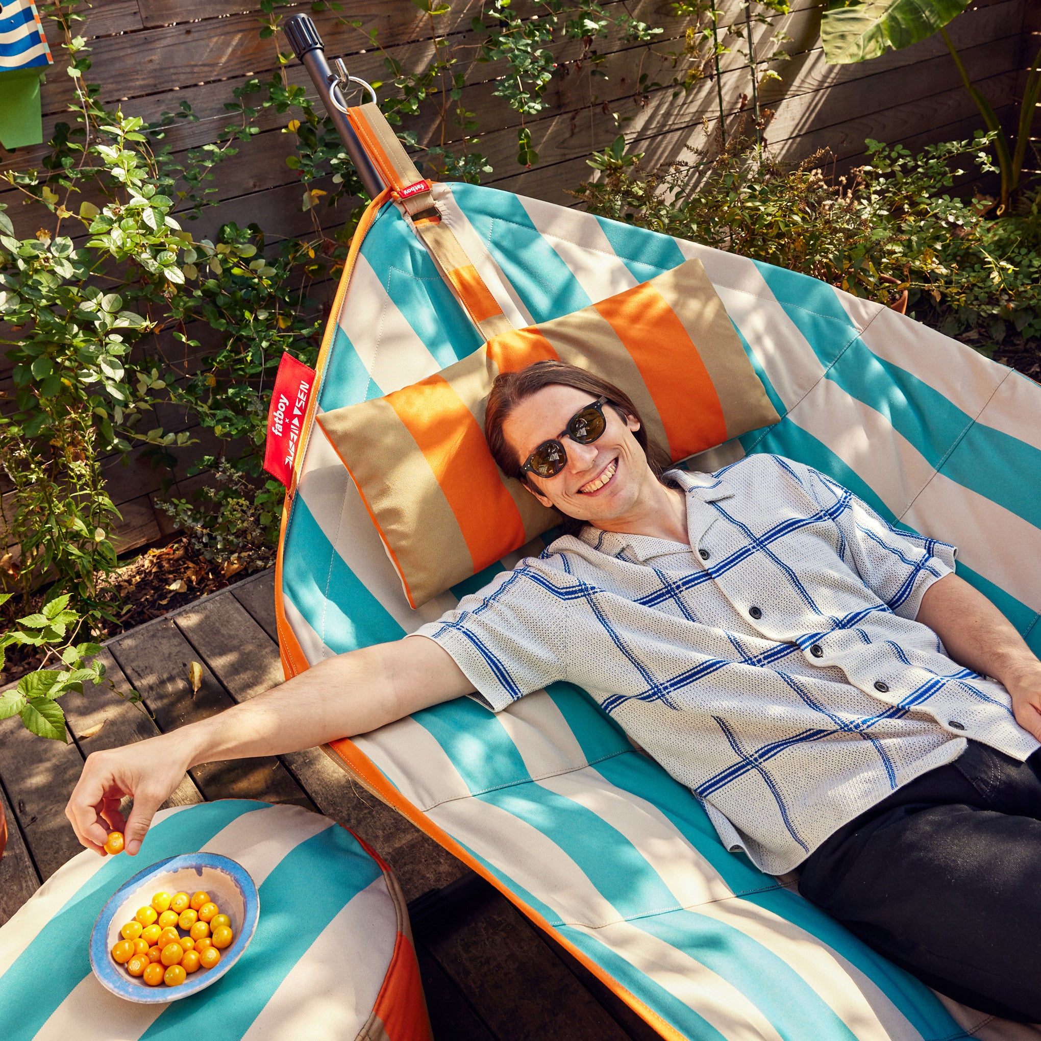 Fatboy® x Dusen Dusen Headdemock Superb Hammock - Stripes - Image 5