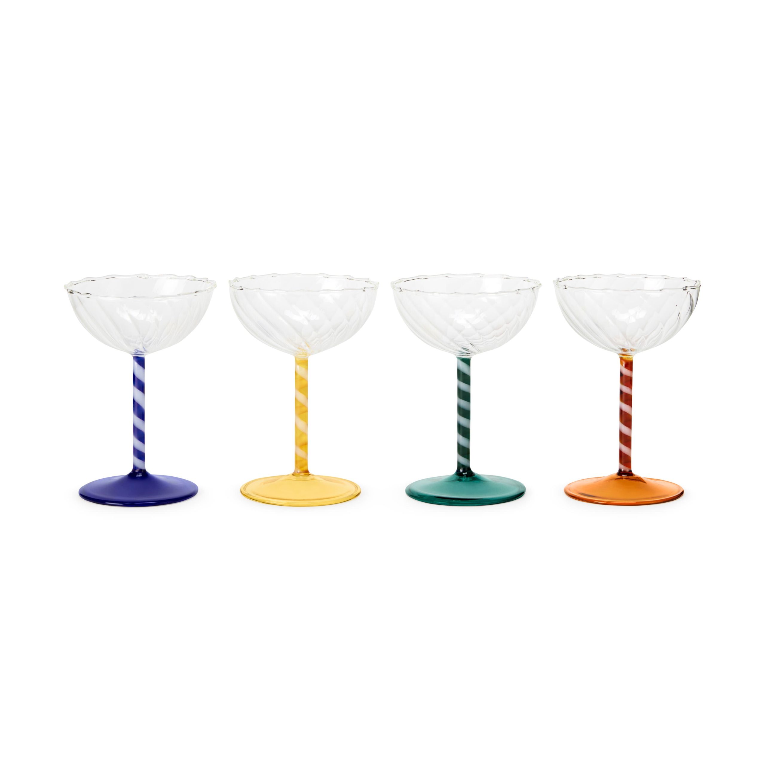 Candy Twist Glassware - Set of 4 - Wine Set of 4 - Image 3