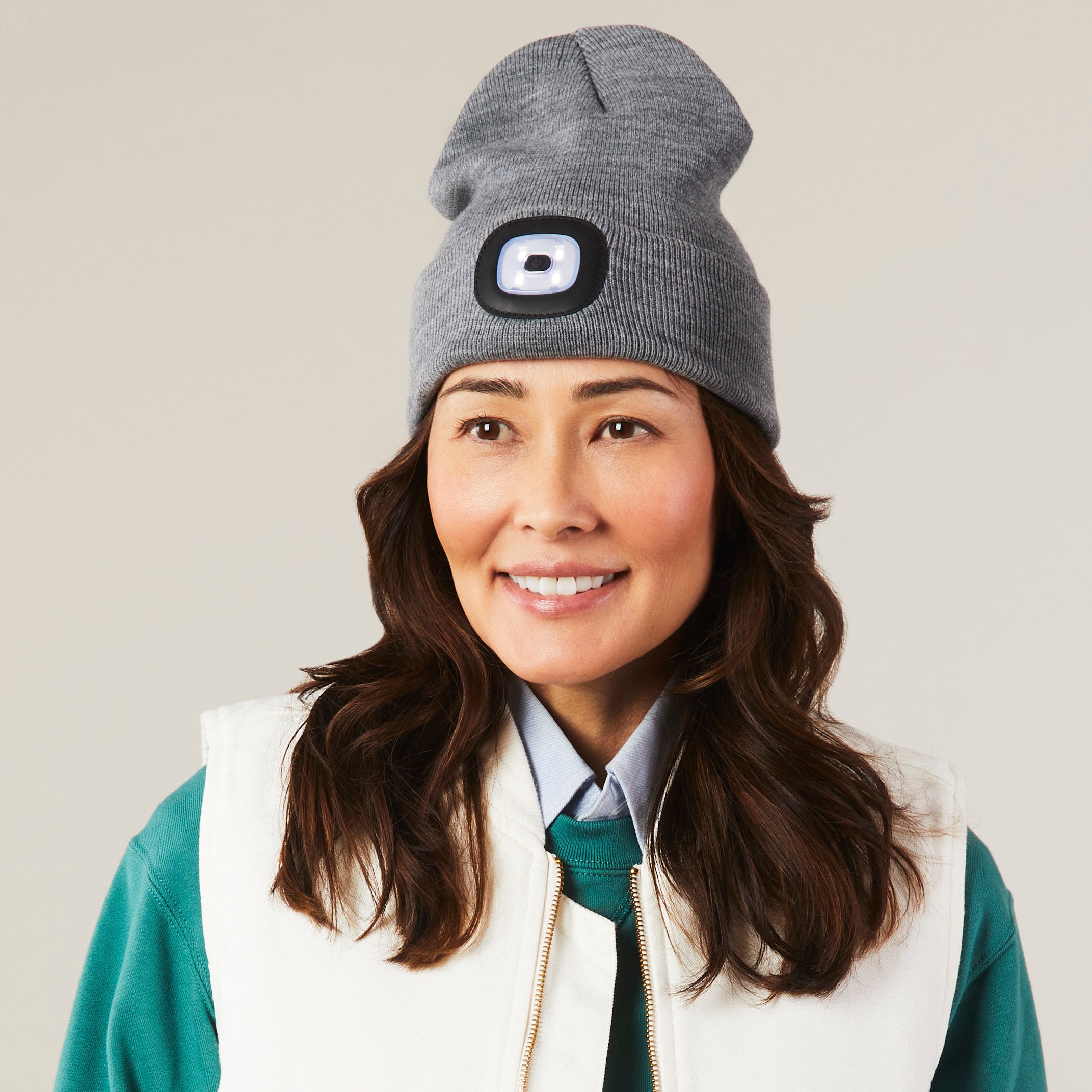 Light-Up Beanie - Gray - Image 2