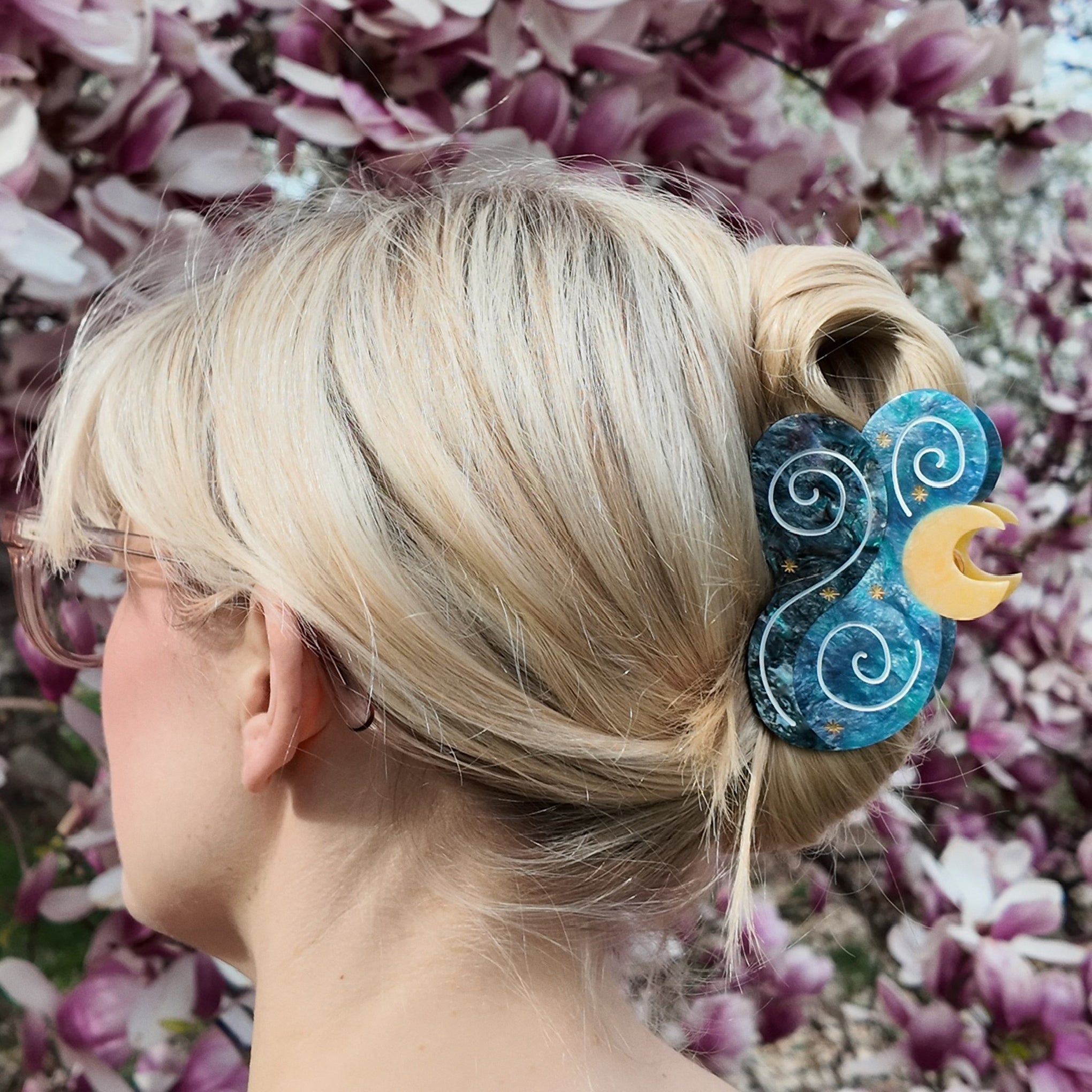 MoMA Solar Eclipse Starry Night Hair Clip - Image 2
