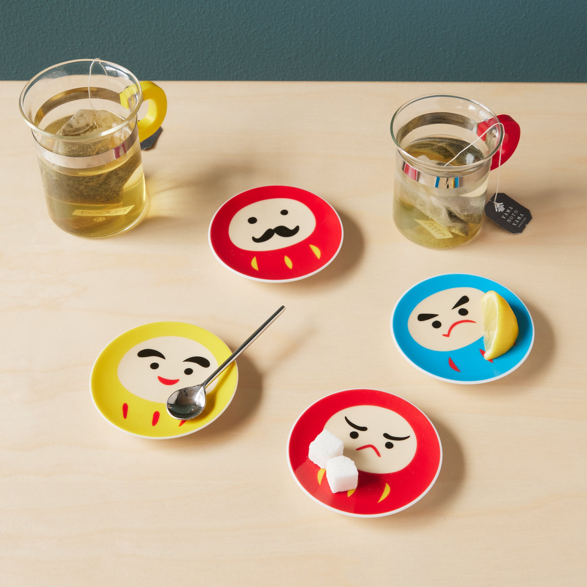 Daruma Mini Face Plates - Set of 4 - Image 2