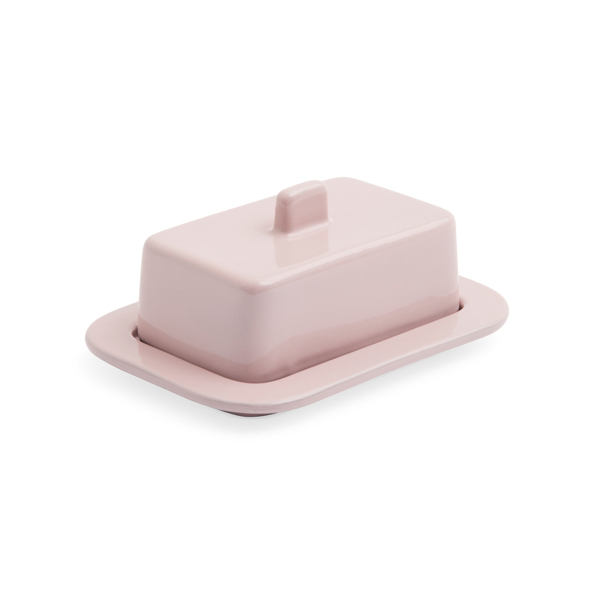 HAY Barro Terracotta Butter Dish - Pink