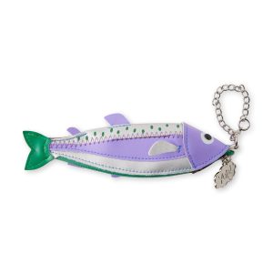 Fish Zip Pouch - Purple