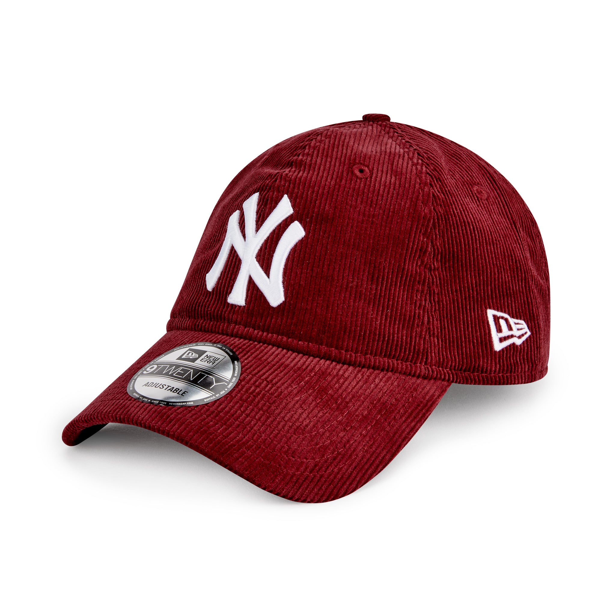 MoMA NY Yankees 9TWENTY Corduroy Adjustable Baseball Cap - Maroon - Image 3