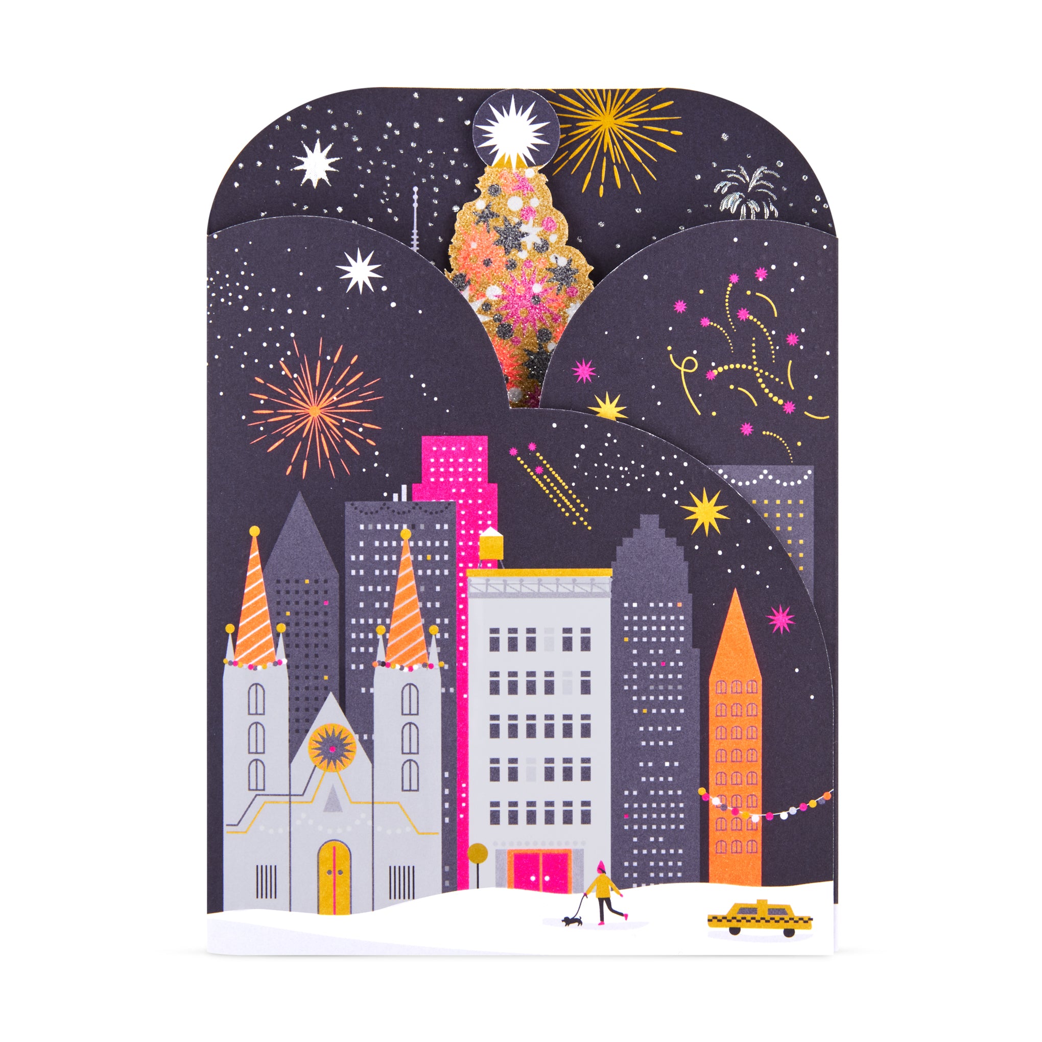 City Skaters Holiday Pop-Up Cards - Set of 8 - Image 3