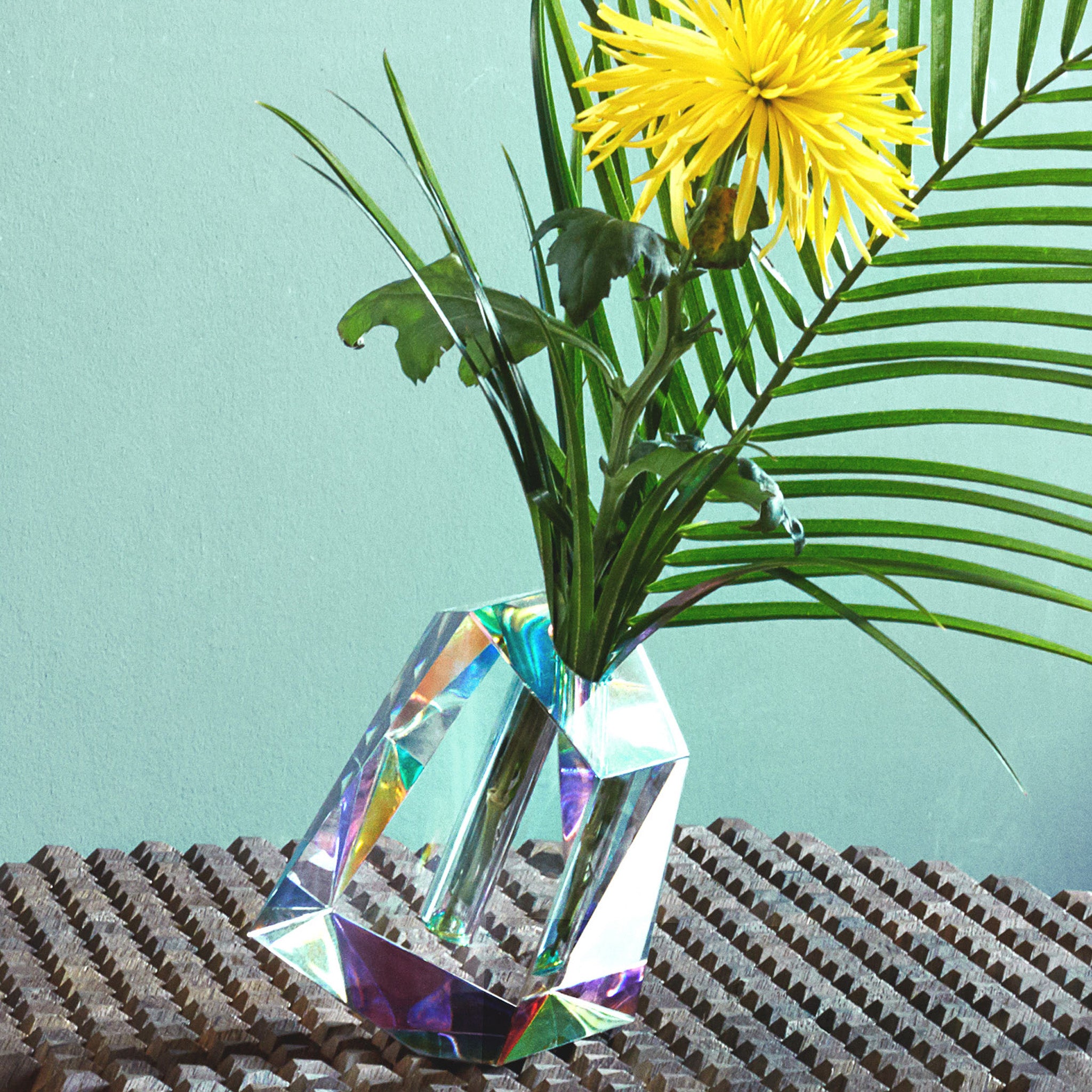 Faceted Crystal Vase - Large - Image 2