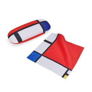 Artist Glasses Case and Lens Cloth Set - Mondrian