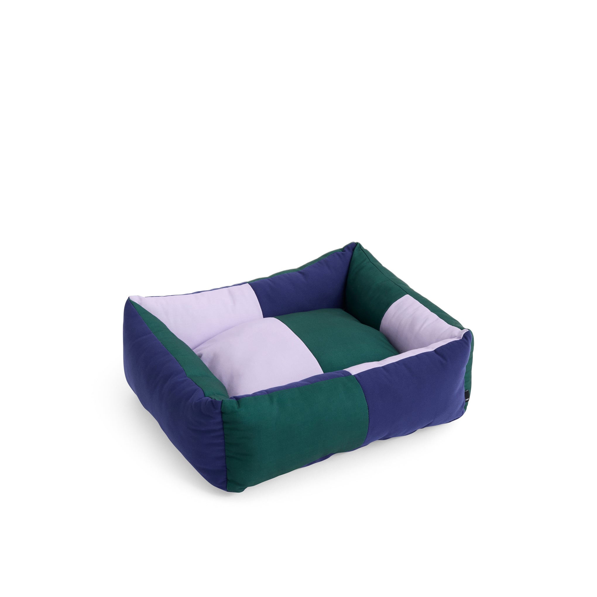 HAY Dog Bed in Recycled Polyester - Green/ Lavender/ Blue