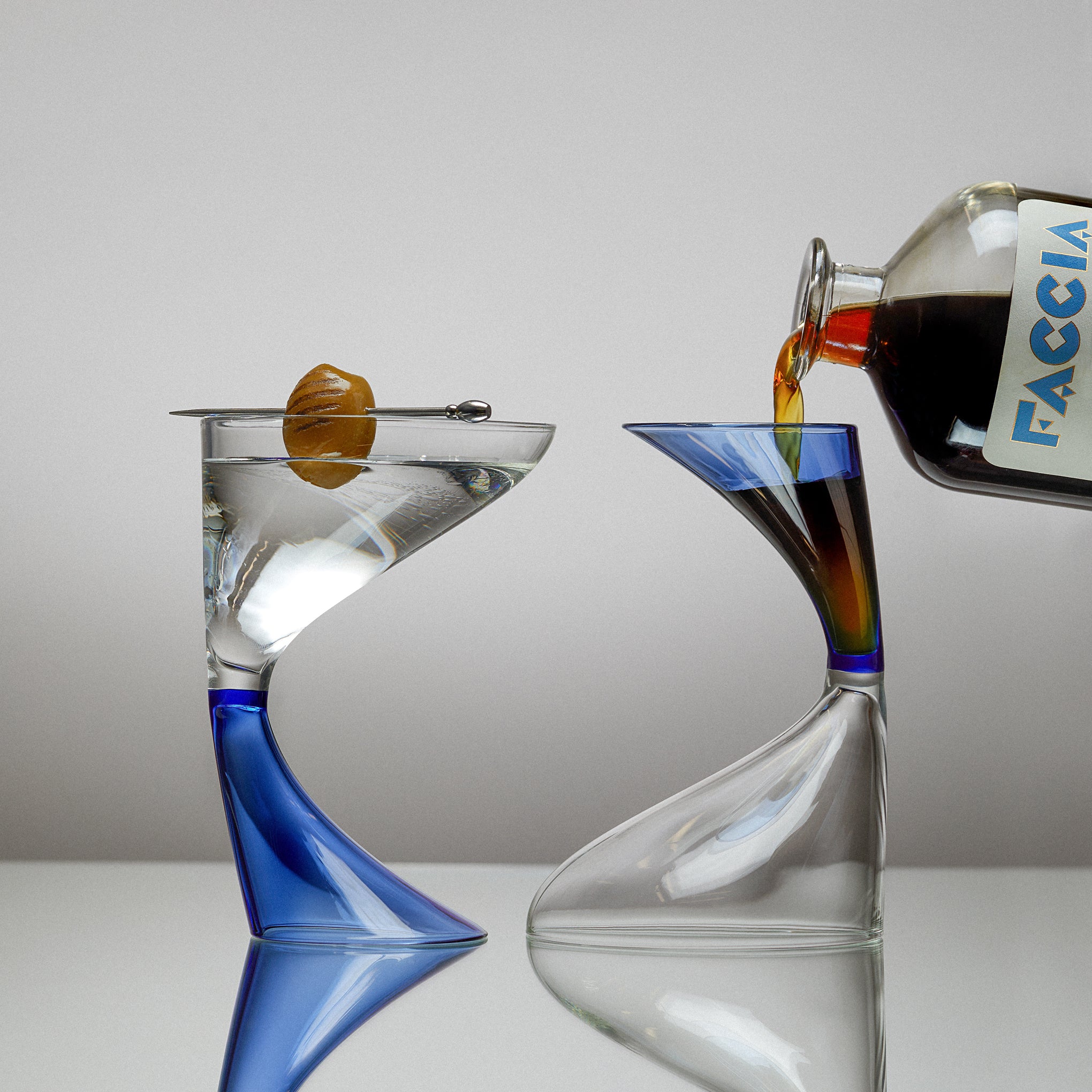 Arch Cocktail Glasses - Set of 2 - Amber - Image 5