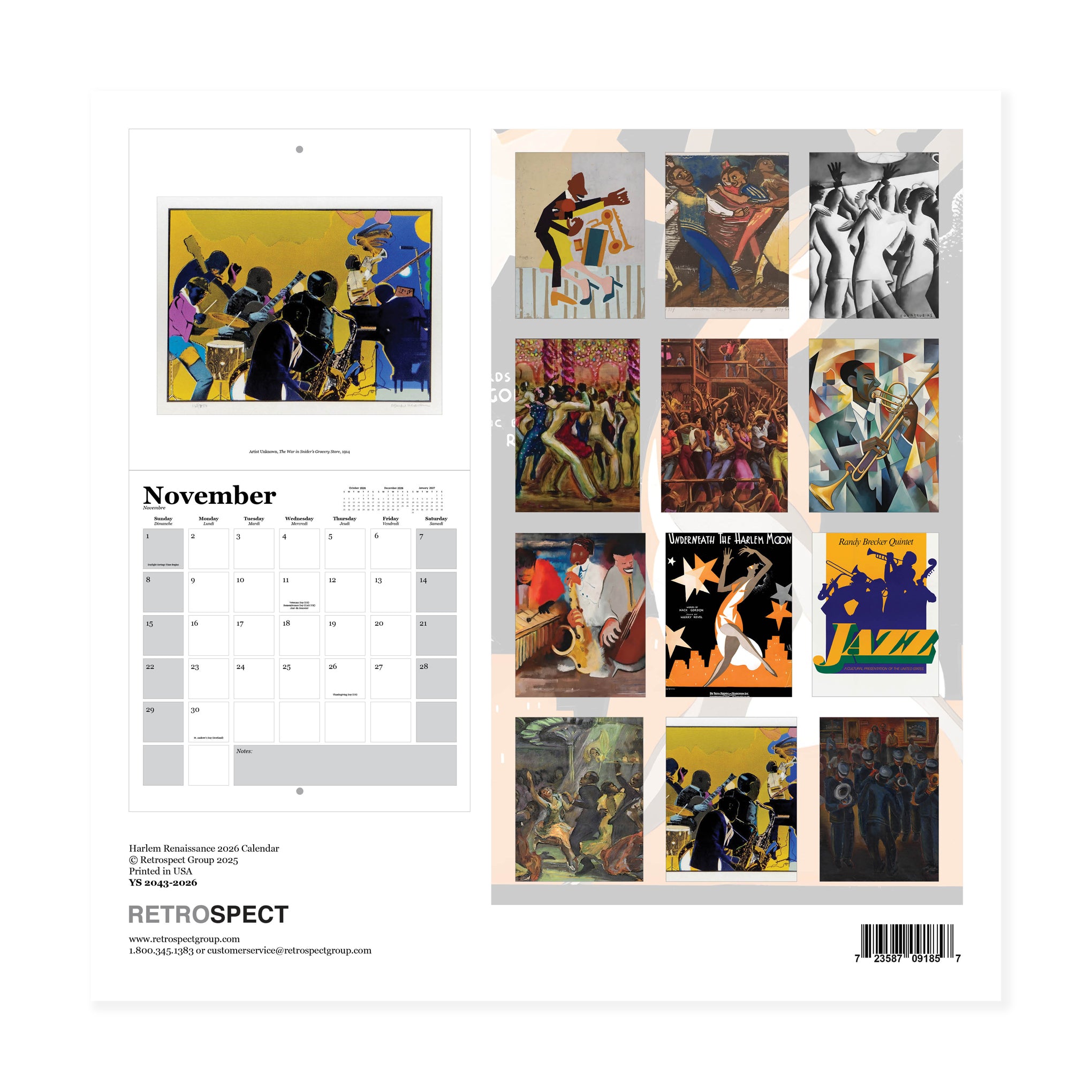 2026 Harlem Renaissance Wall Cal - Image 2