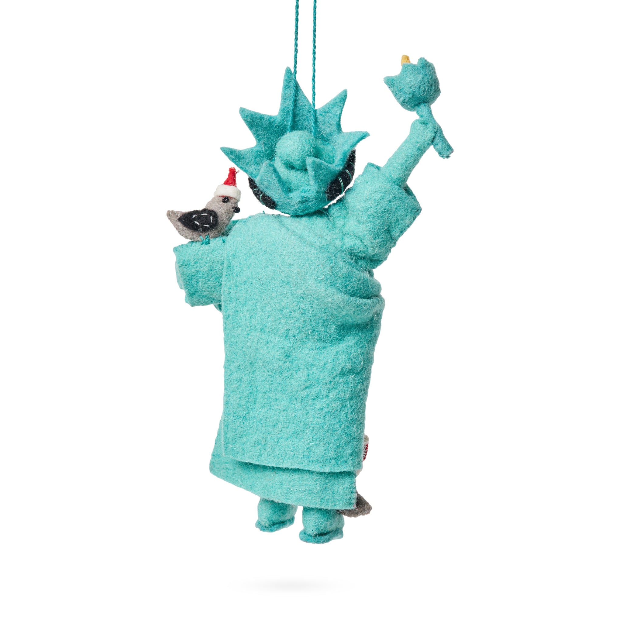 NYC Felt Ornament - Statue of Liberty Pigeon - Image 3
