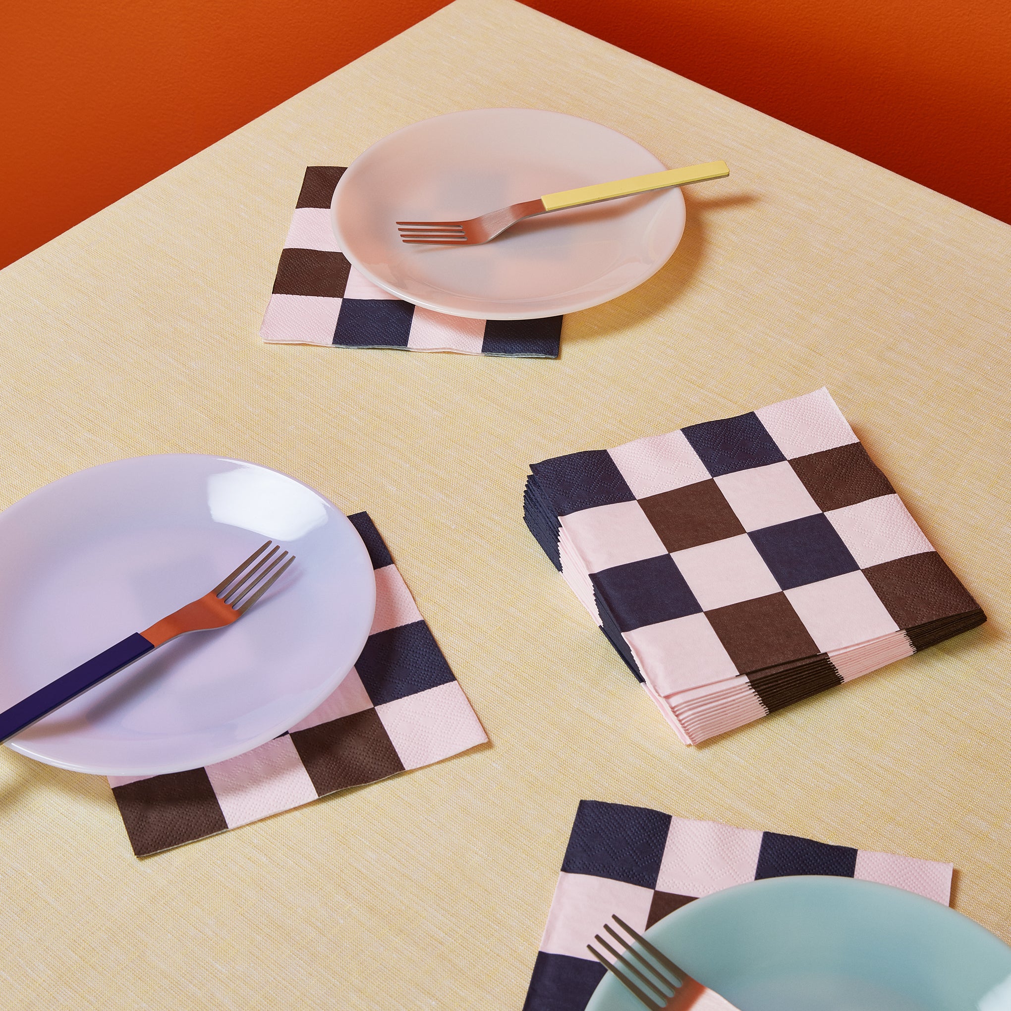 HAY Pattern Napkin - Set of 20 - Pink - Image 2