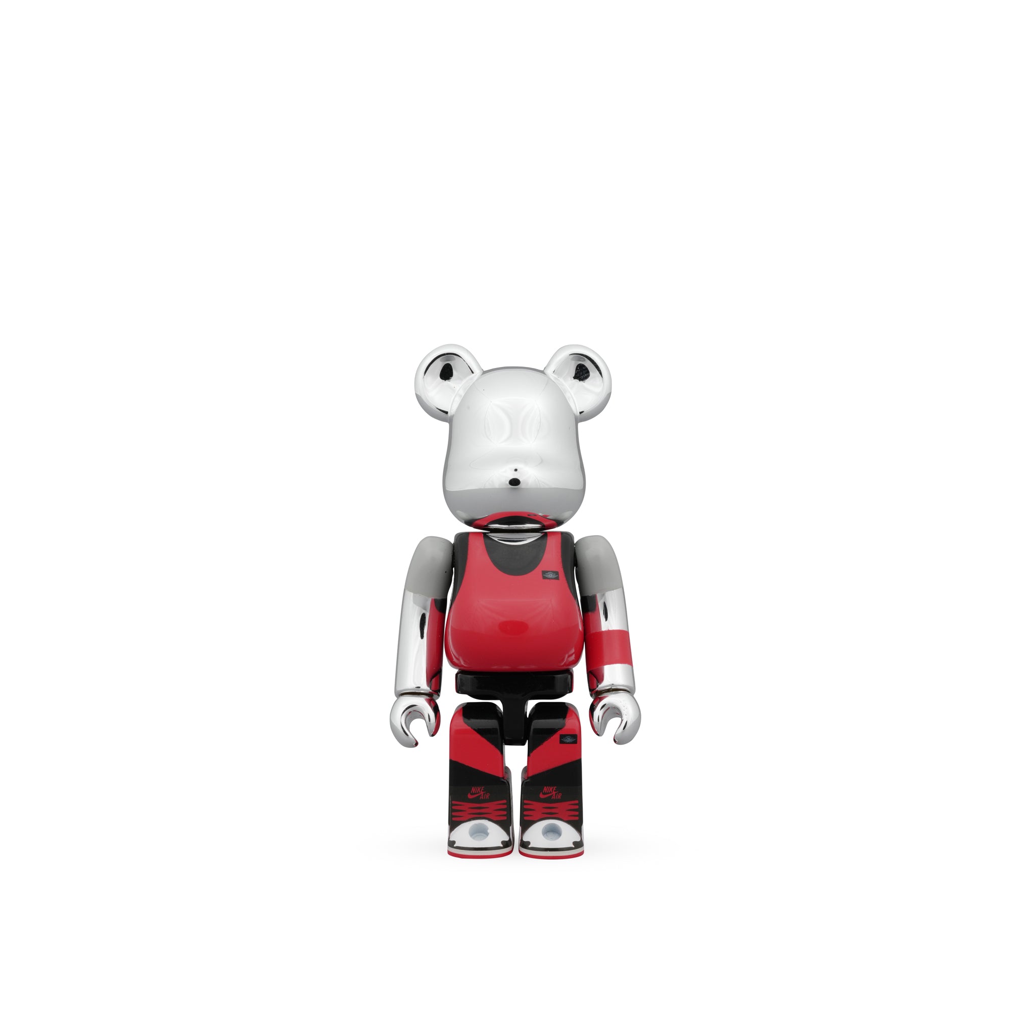 BE@RBRICK Michael Jordan 1985 Air Jordan Collectible Figure - Playground 1985 Silver - Image 3