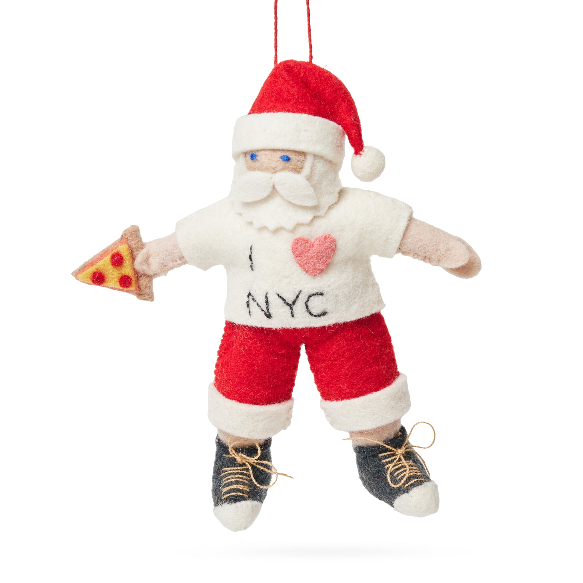 NYC Felt Ornament - Santa Light