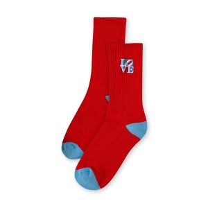 Robert Indiana LOVE Socks - Red