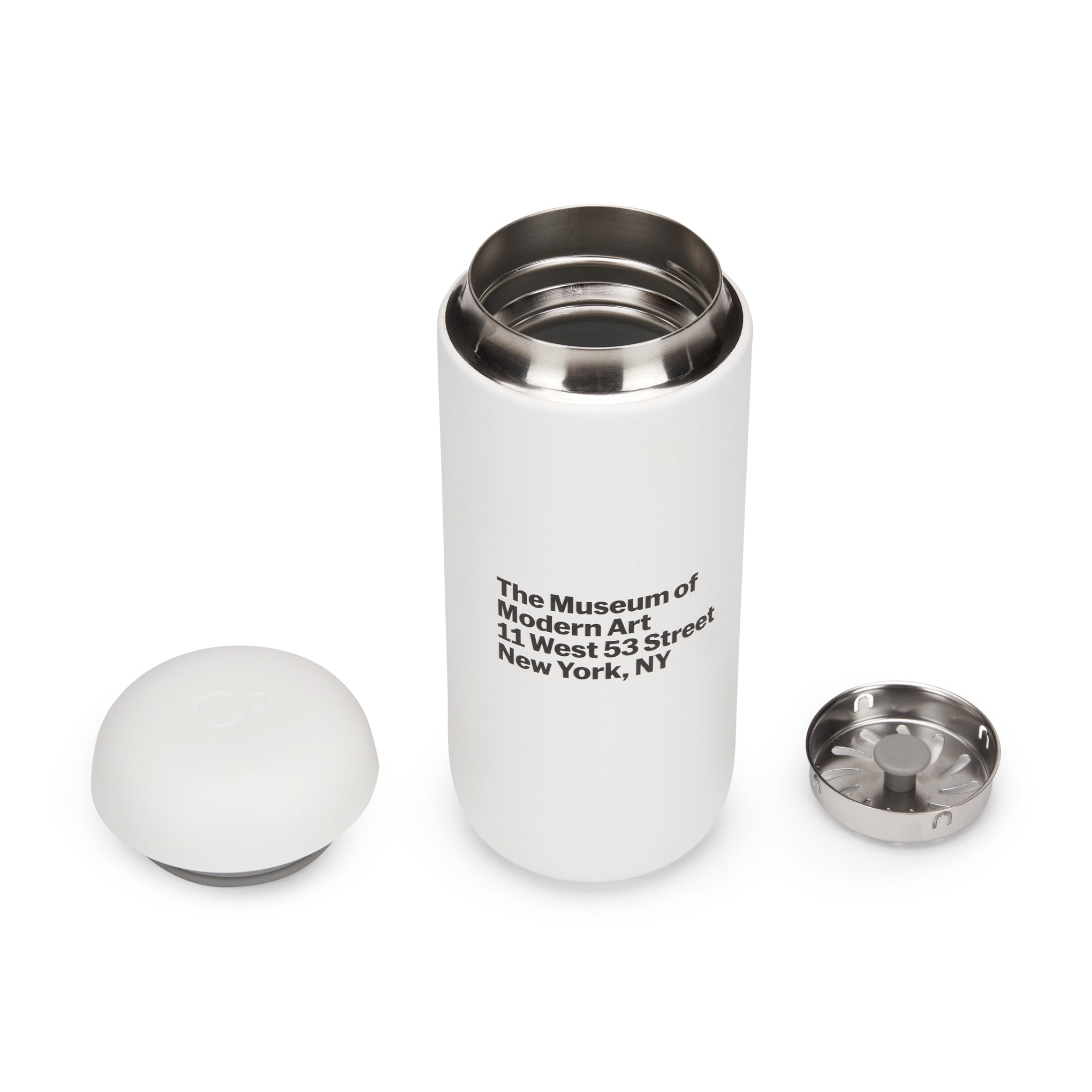 MoMA Address Insulated Travel Mug - White - Image 3