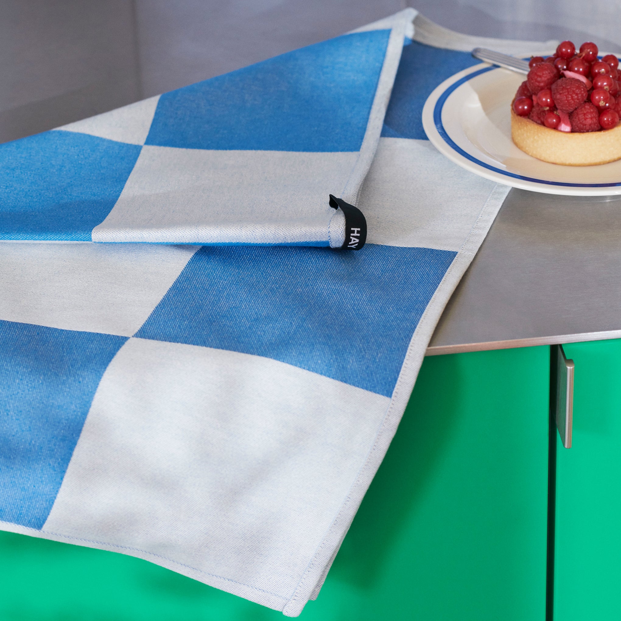 HAY Katsura Tea Towel - Emerald Green - Image 2