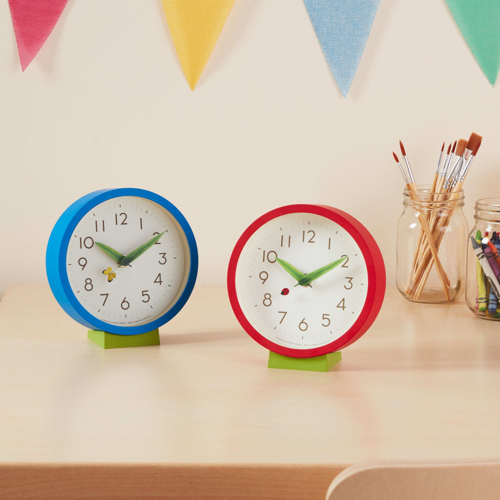 Perch Desk Clock - Red - Image 6