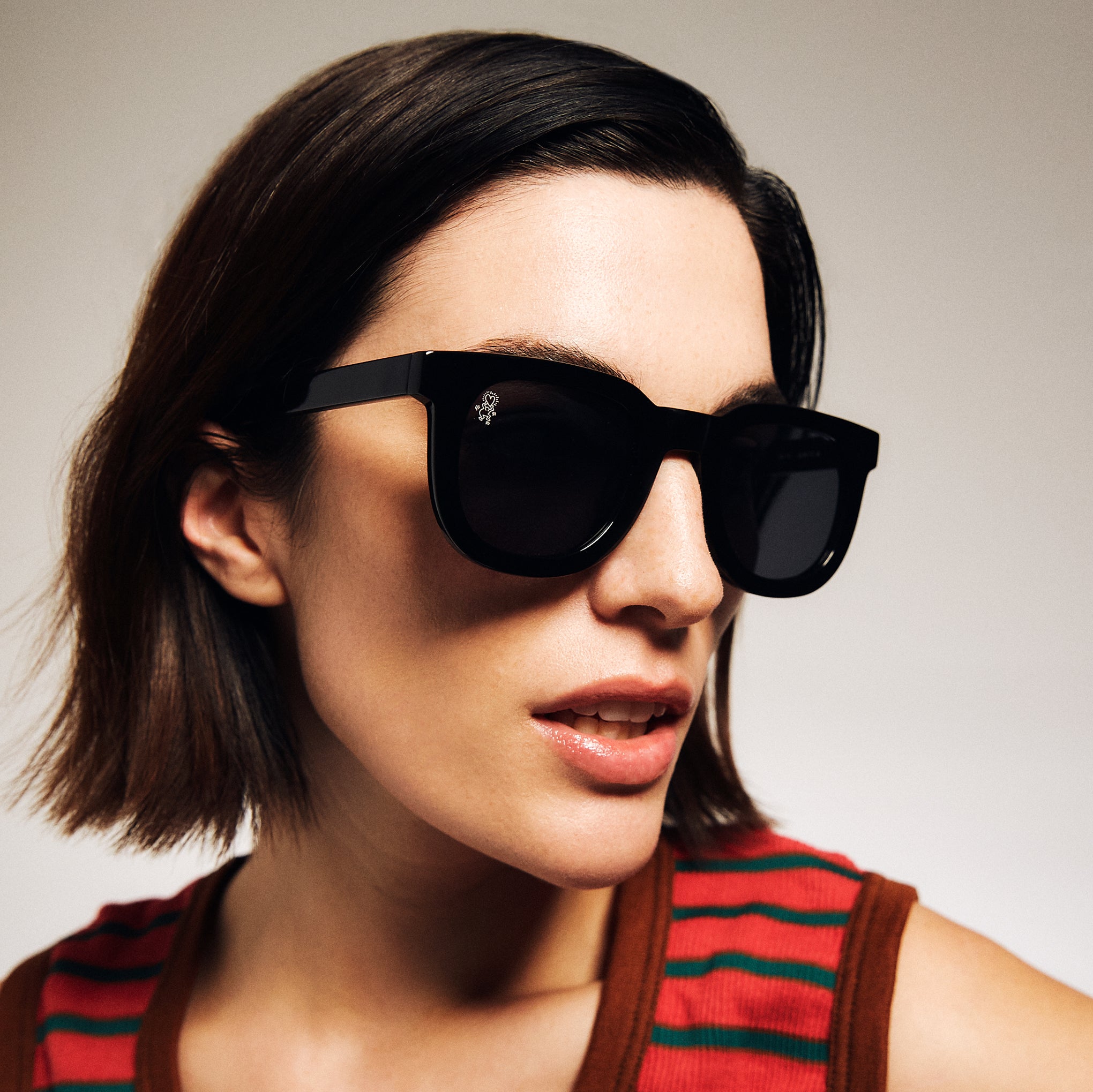 Keith Haring Sunglasses - Black/ Black - Image 10