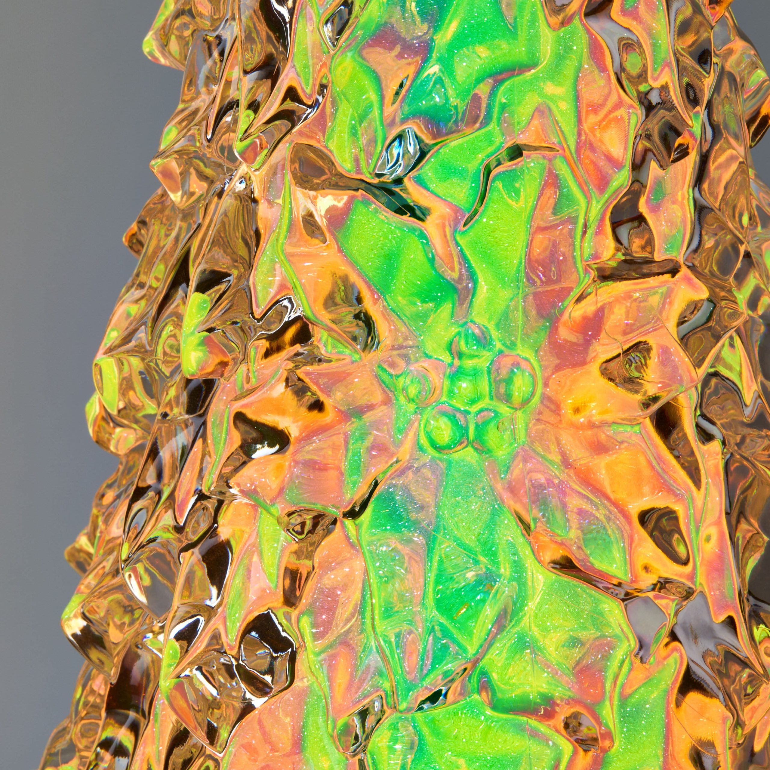 Shimmering LED Holiday Tree - Ice Flowers - Image 4