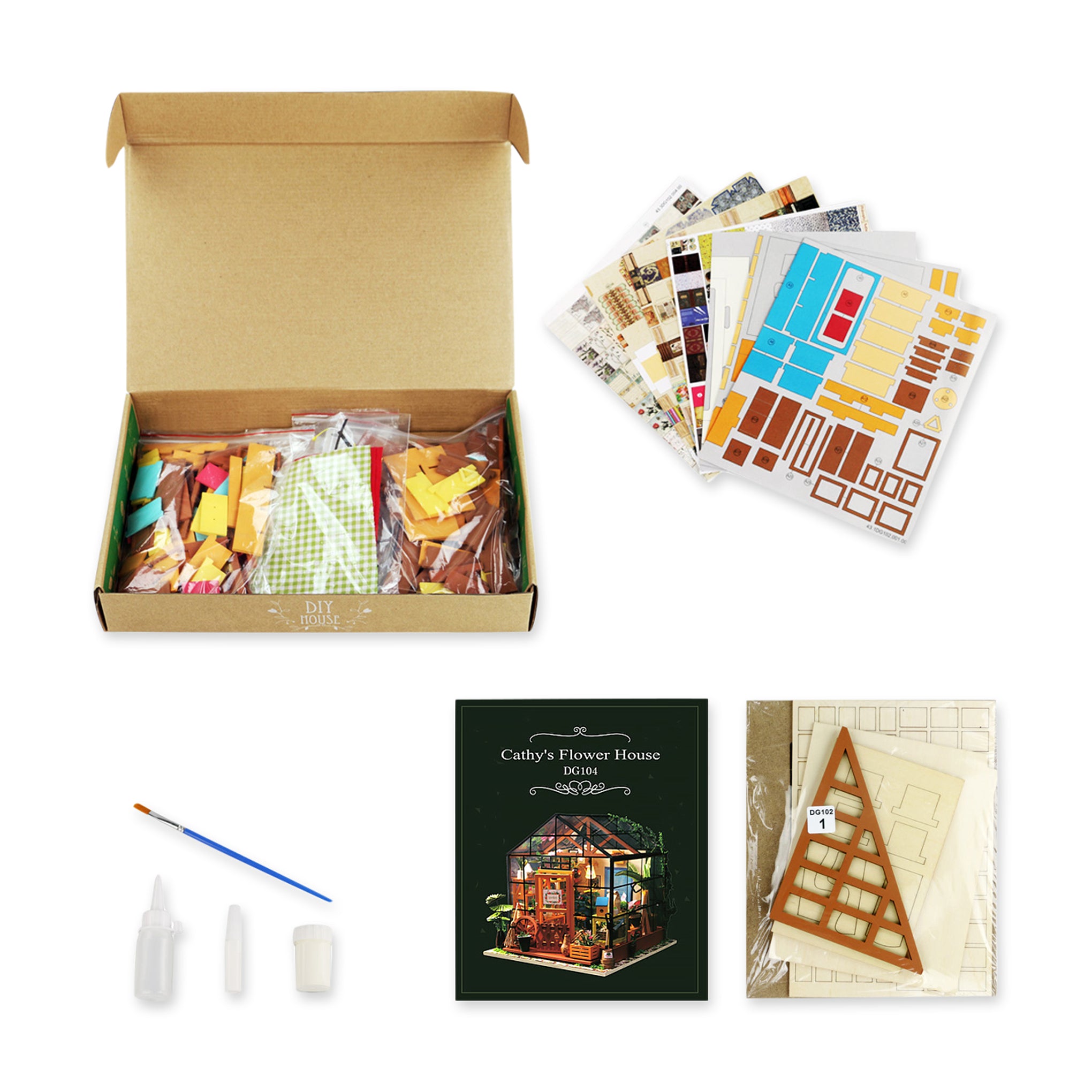 Rolife DIY Miniature Kit - Flower House - Image 4