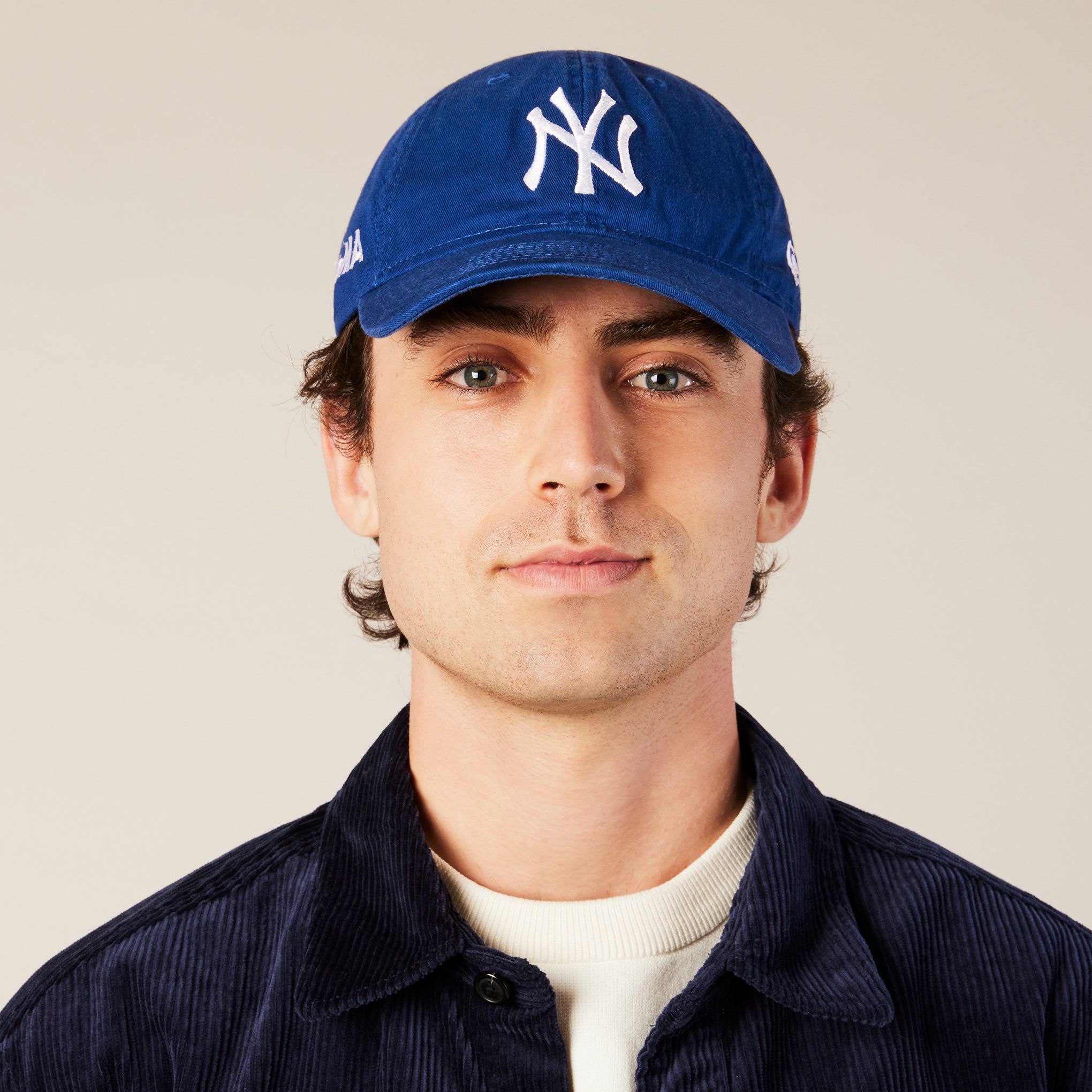 MoMA NY Yankees Adjustable Baseball Cap - Bright Royal - Image 2