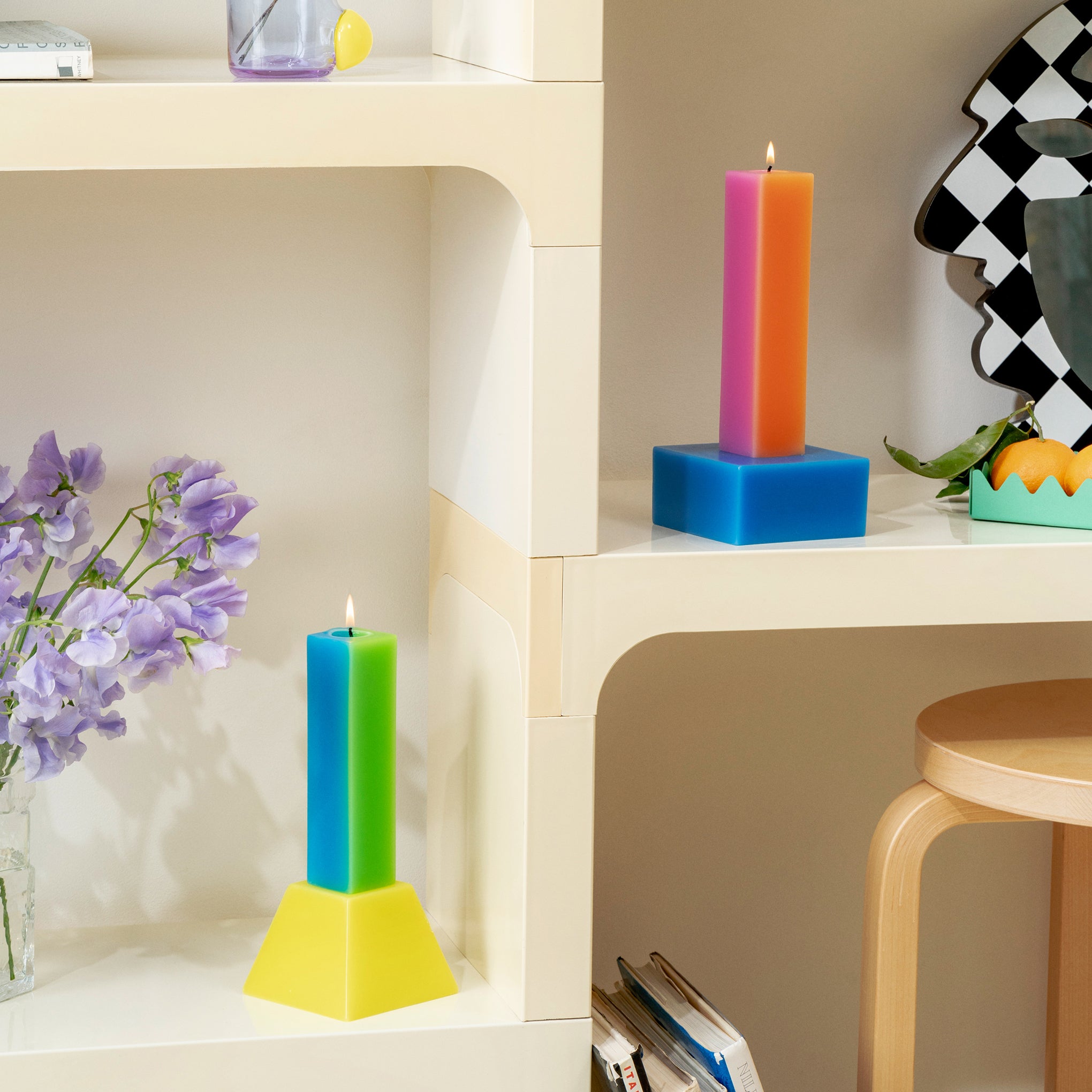 Yinka Ilori Happiness Candle - Orange/ Pink - Image 5