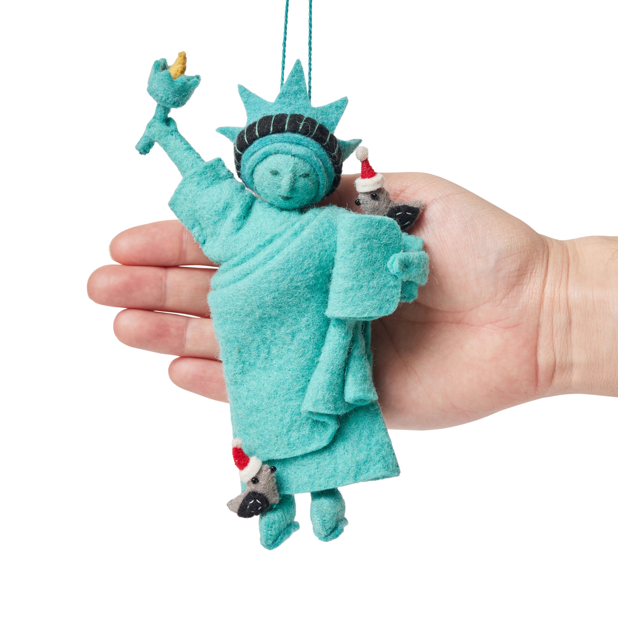 NYC Felt Ornament - Statue of Liberty Pigeon - Image 5