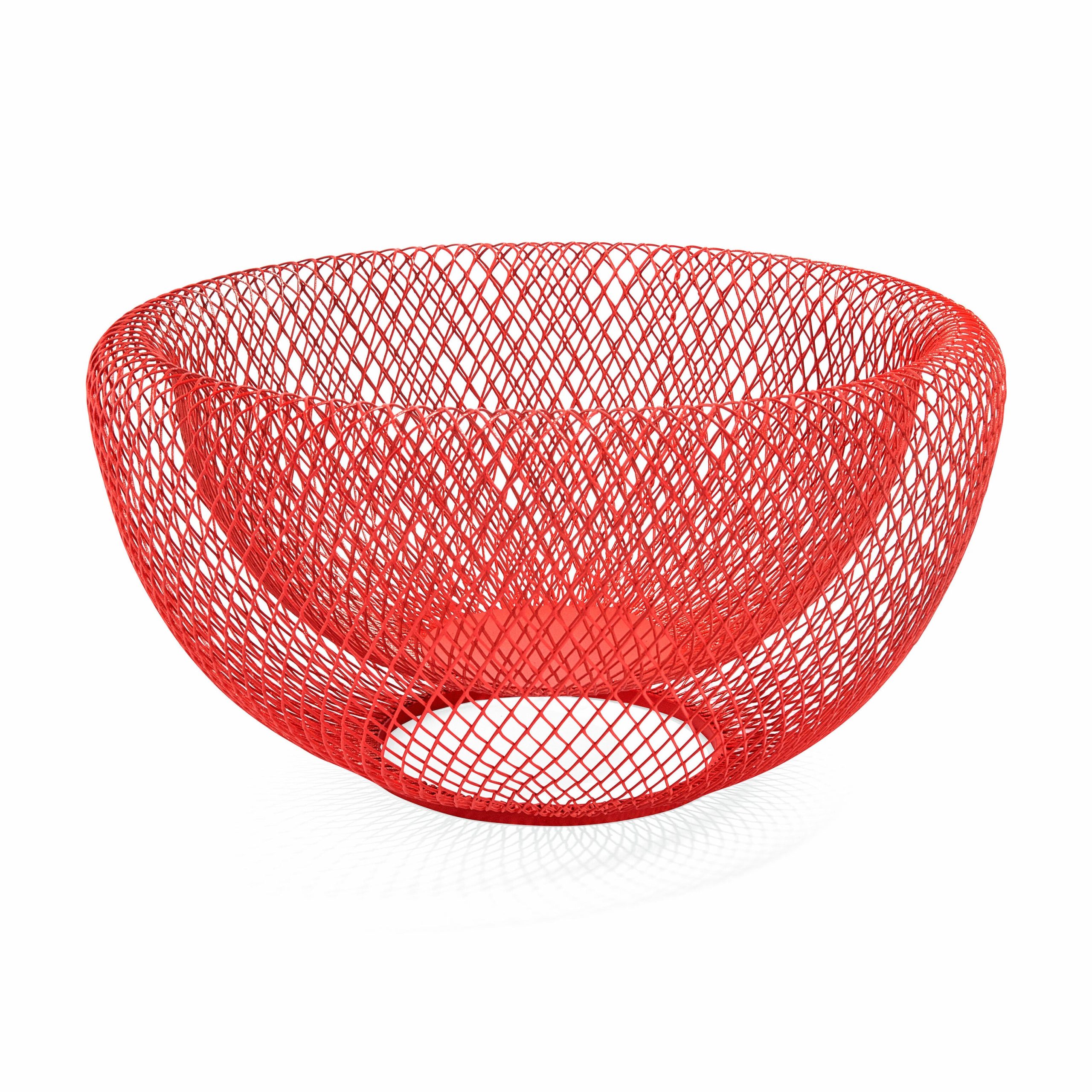 Wire Mesh Bowls - Red