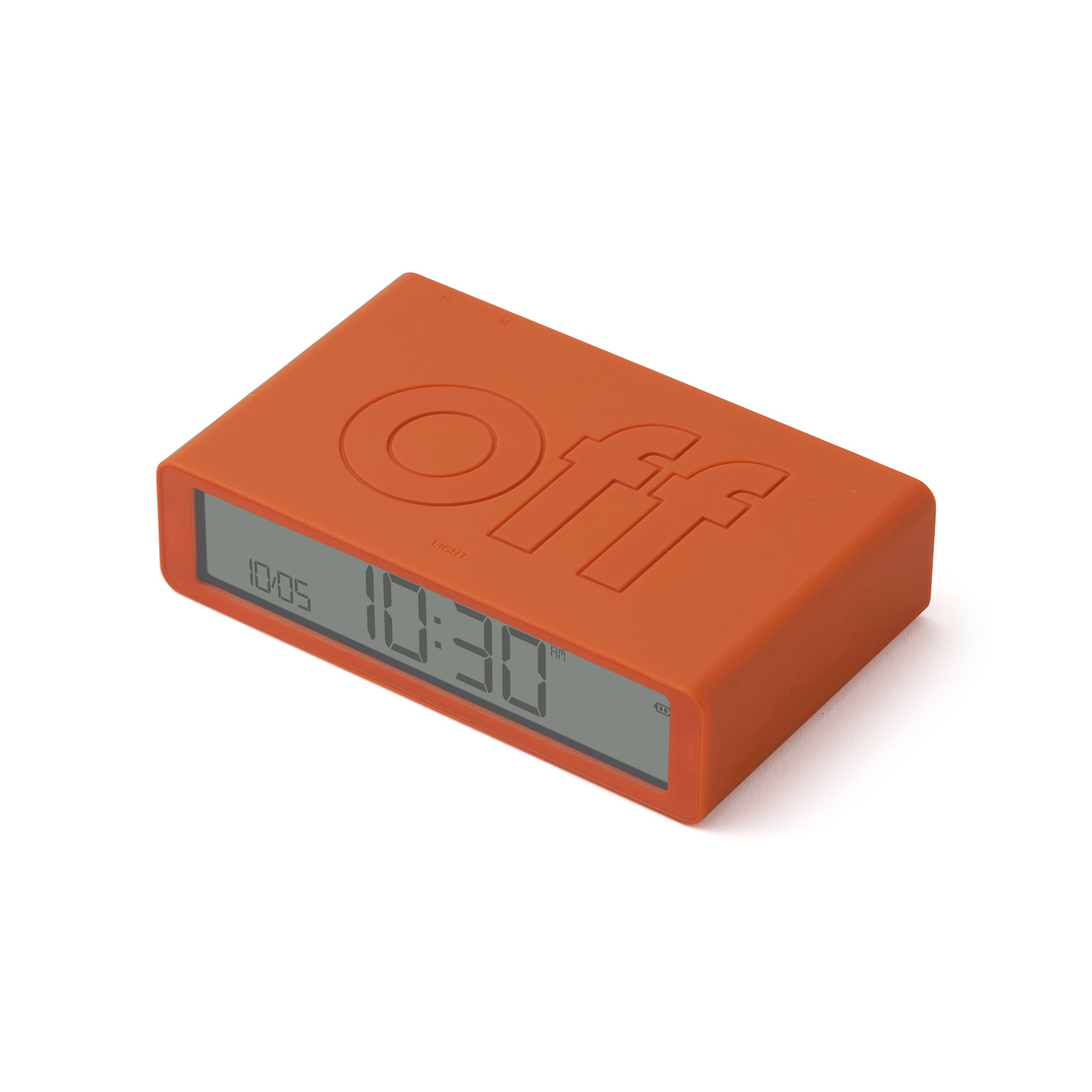 Lexon Flip Rechargeable Alarm Clock - Orange - Image 4