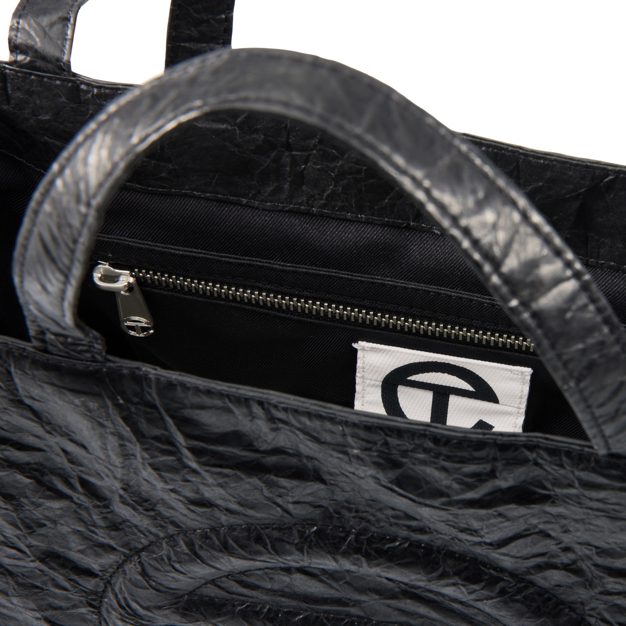 Telfar Tyvek Shopping Bag - Black - Image 11