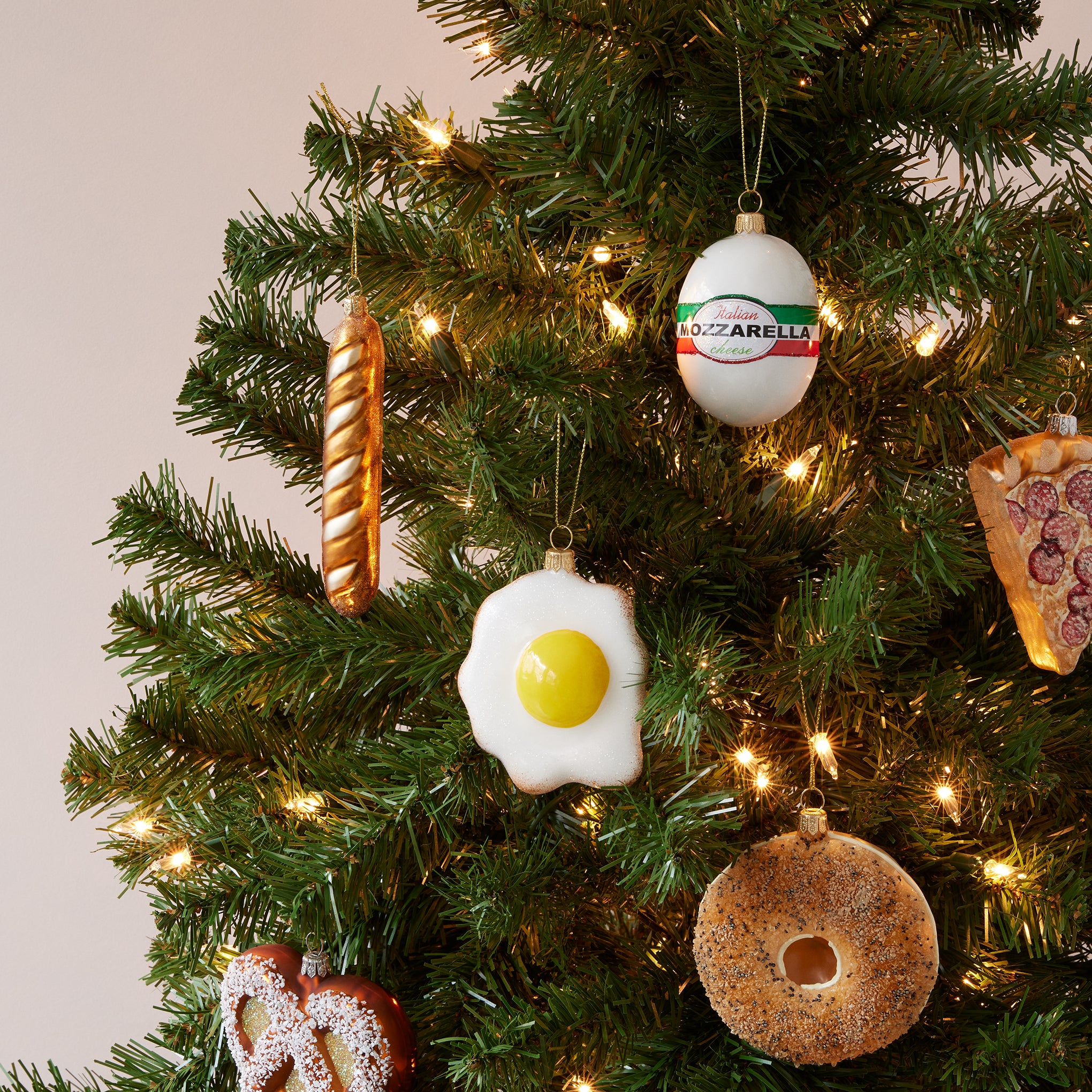 NYC Glass Holiday Ornament - Everything Bagel - Image 2