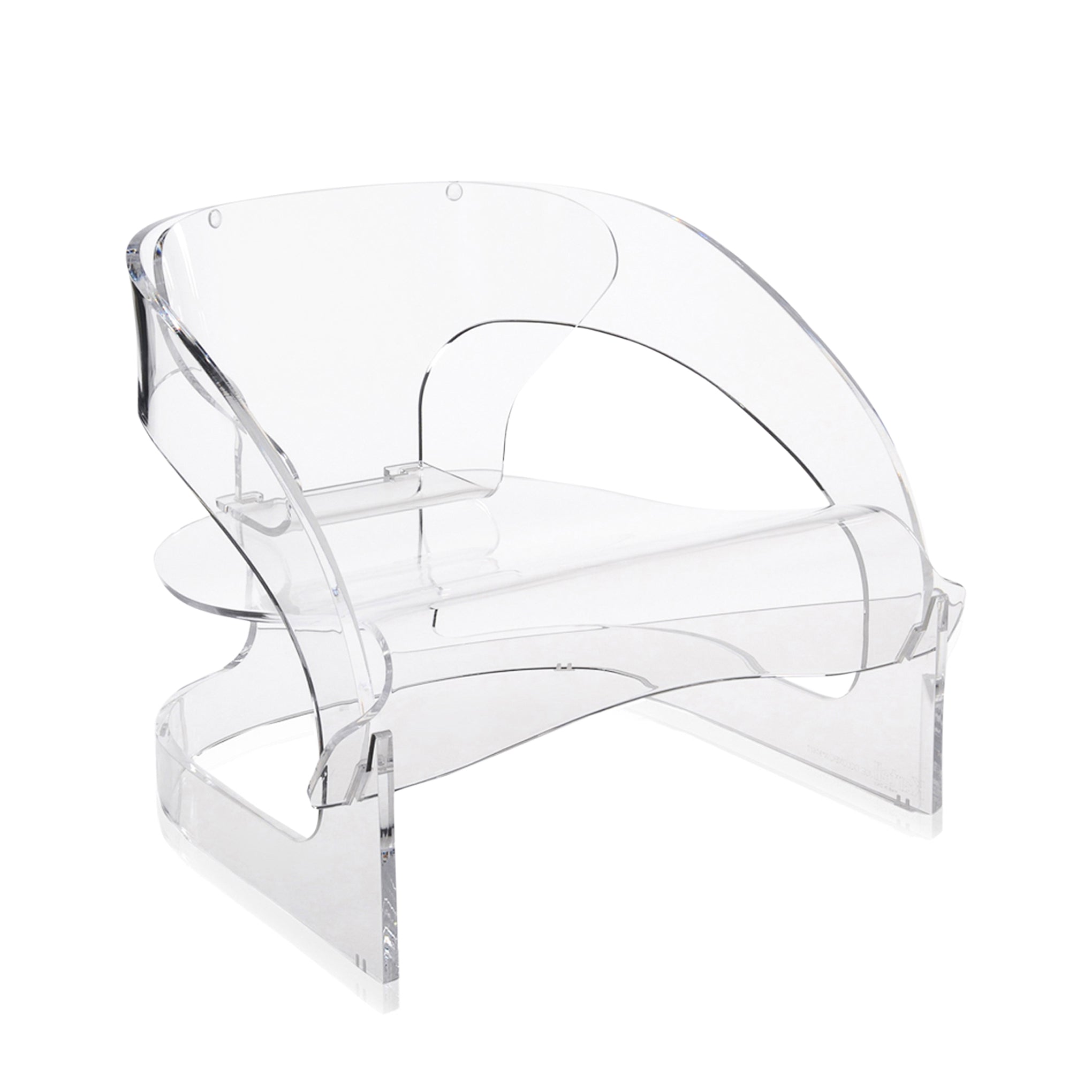 Joe Colombo 4801 Armchair by Kartell - Clear