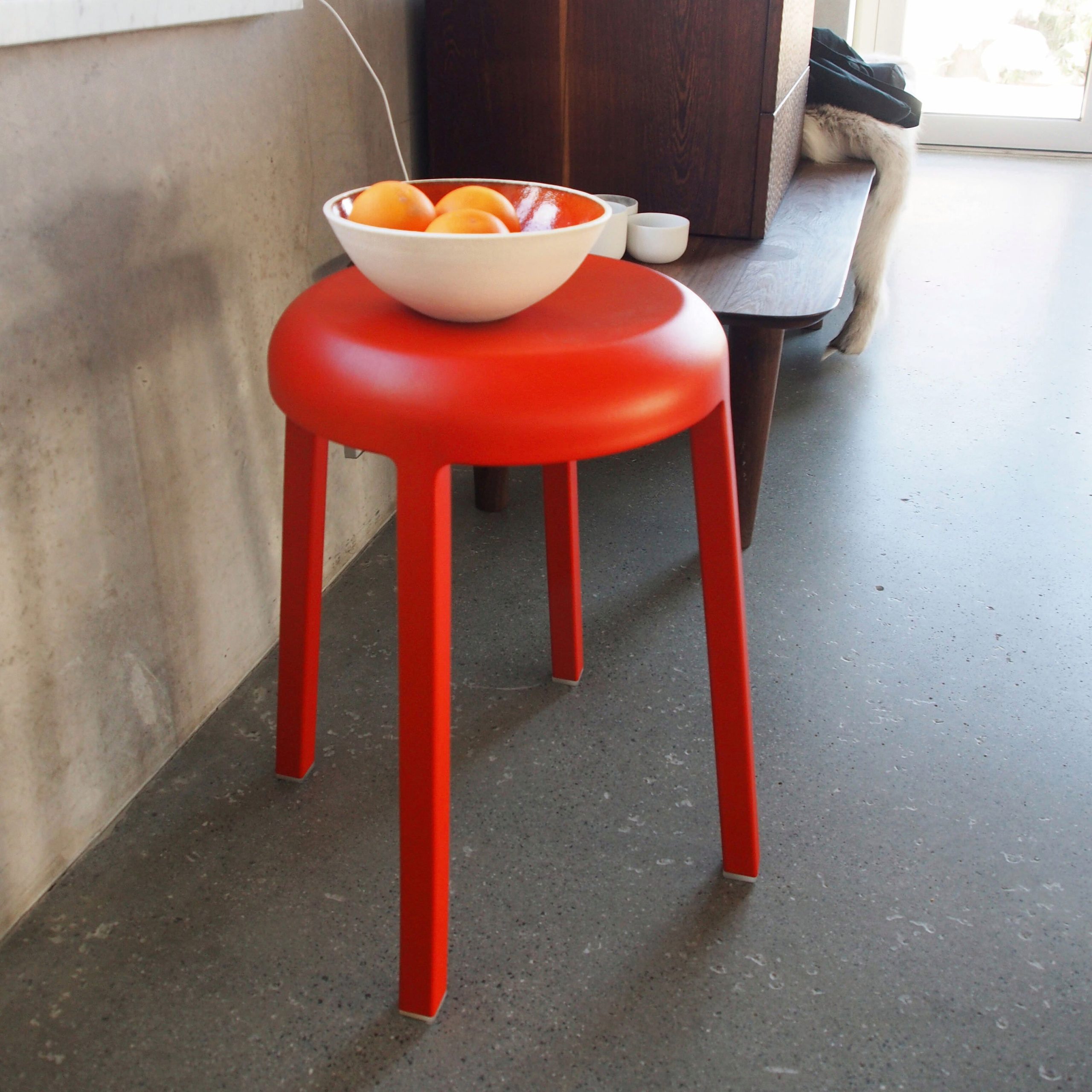 Emeco Za Stool - Coral Orange - Image 5
