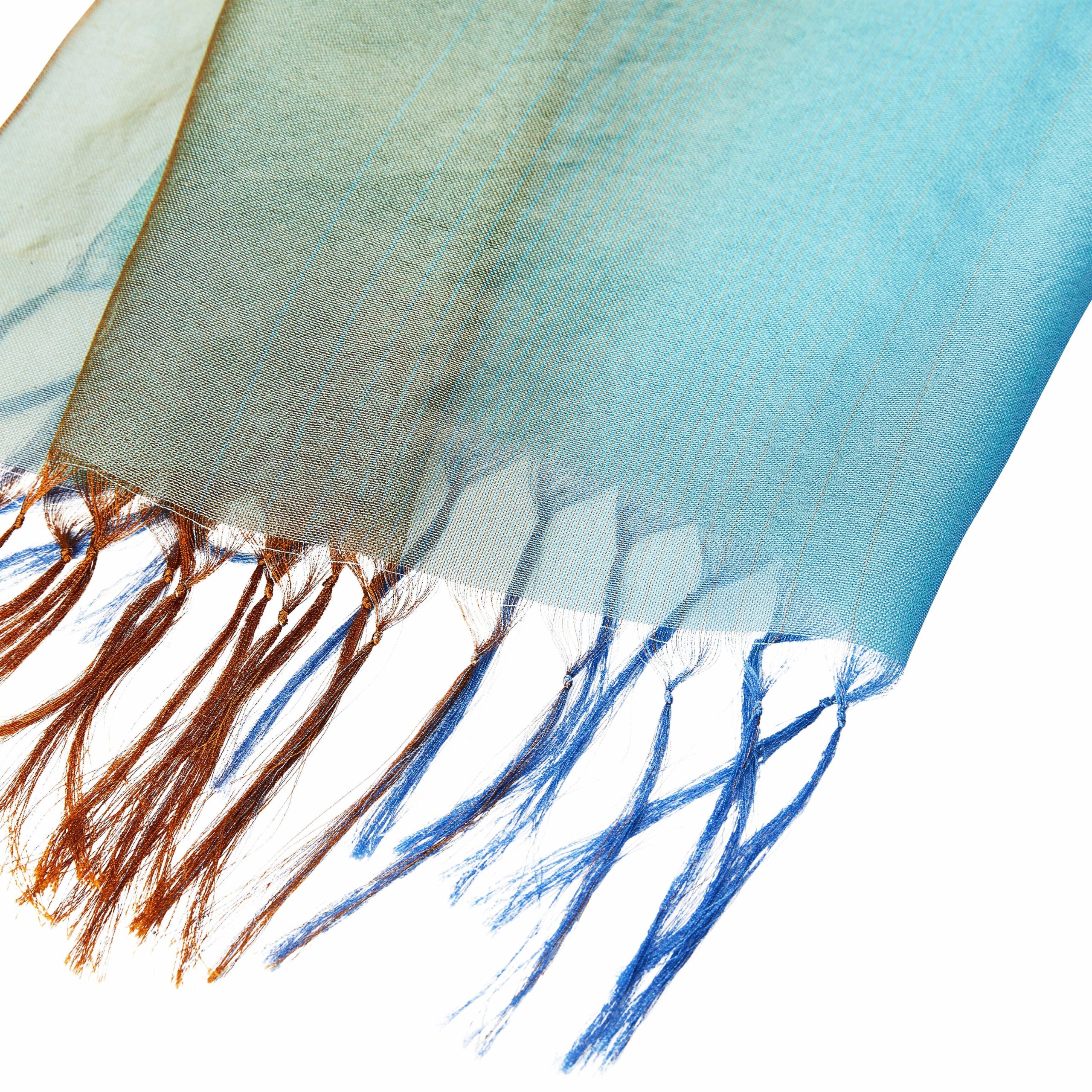 Peacock Silk Scarf - Image 3
