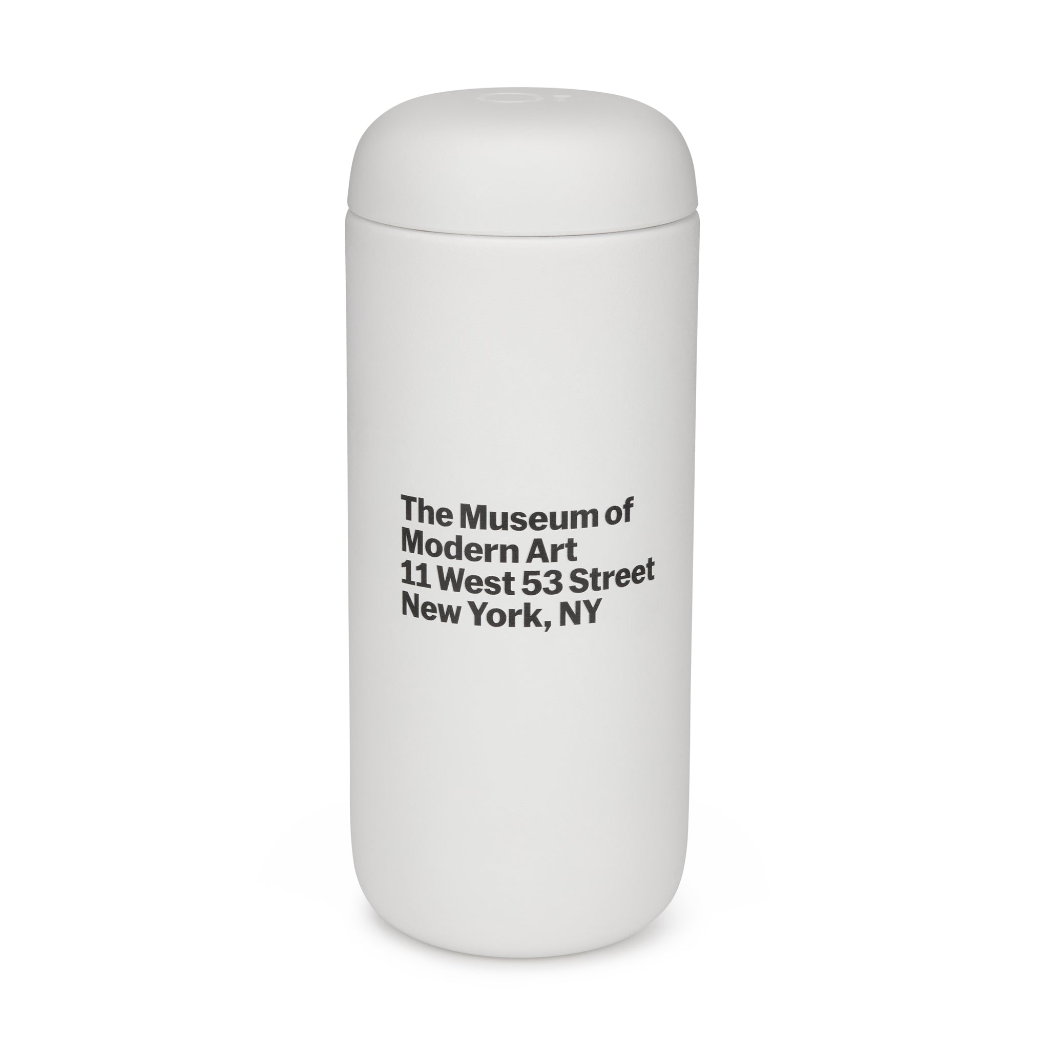 MoMA Address Insulated Travel Mug - White