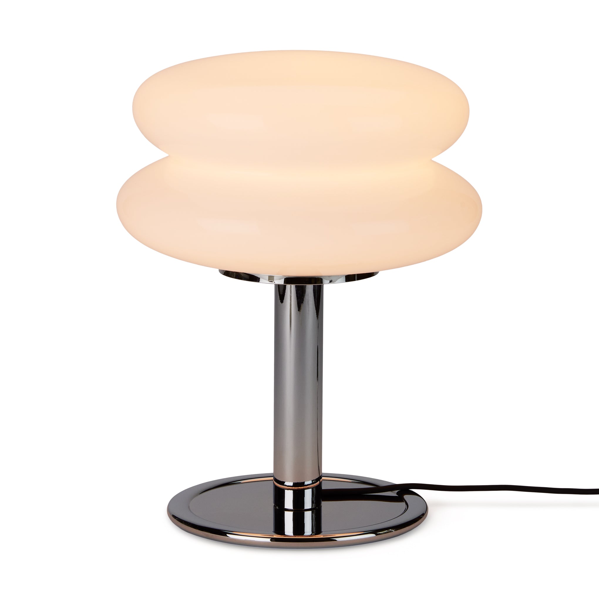 Snowman Table Lamp - White/ Chrome