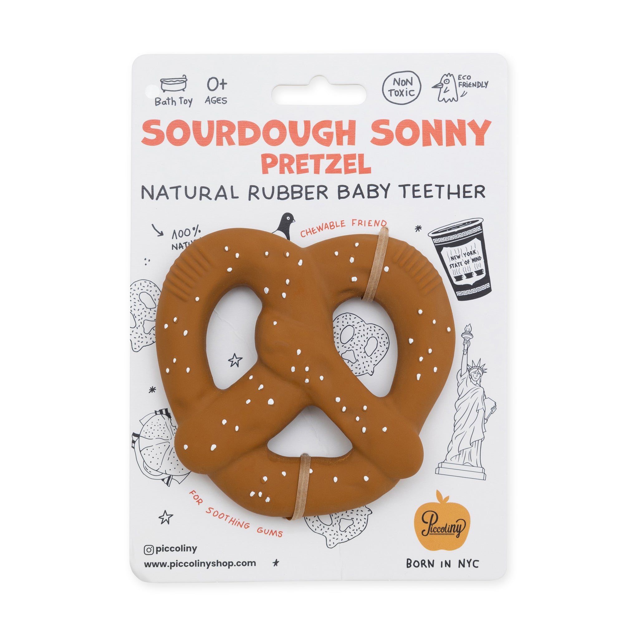 NYC Food Teether Toy - Pretzel - Image 4