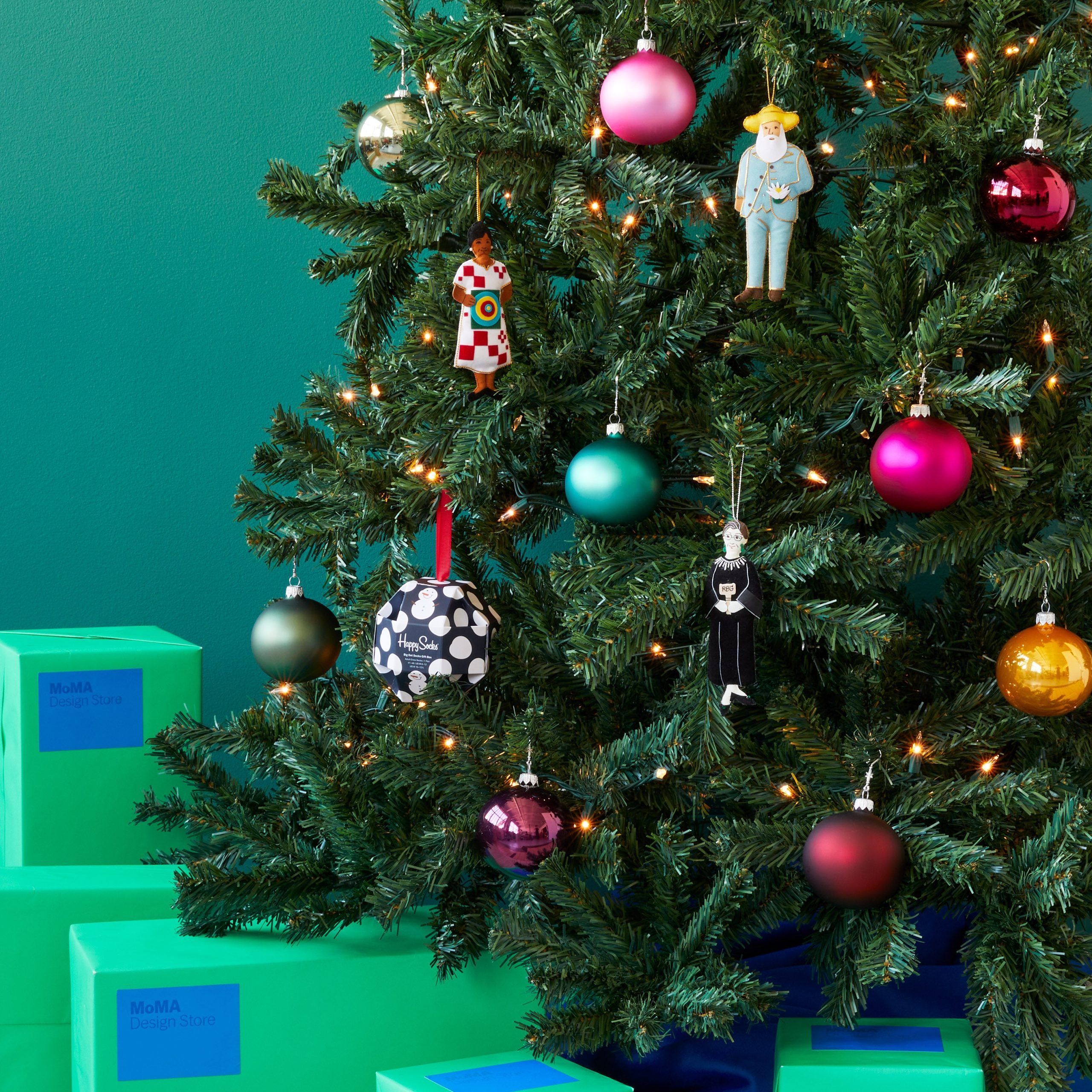 Ruth Bader Ginsburg Embroidered Holiday Ornament - Image 2