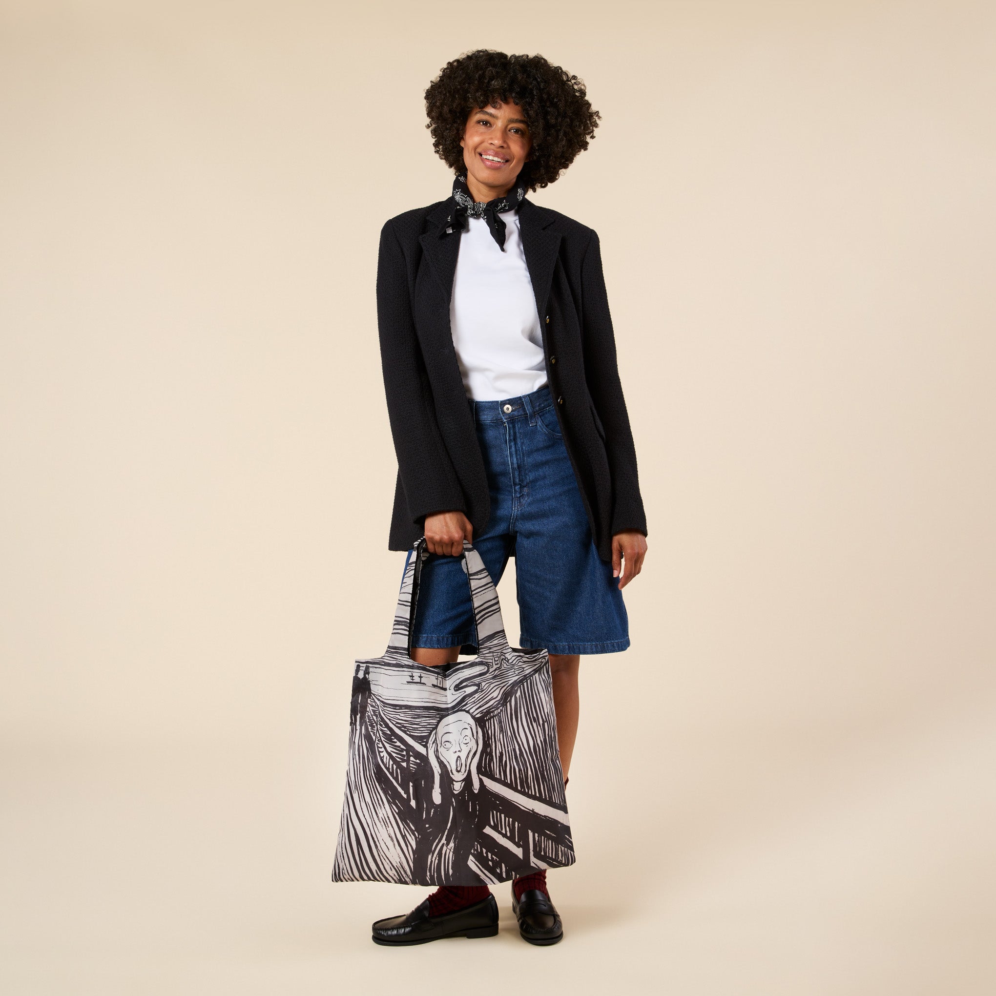 Loqi Recycled Polyester Artist Tote Bag - Munch - Image 2