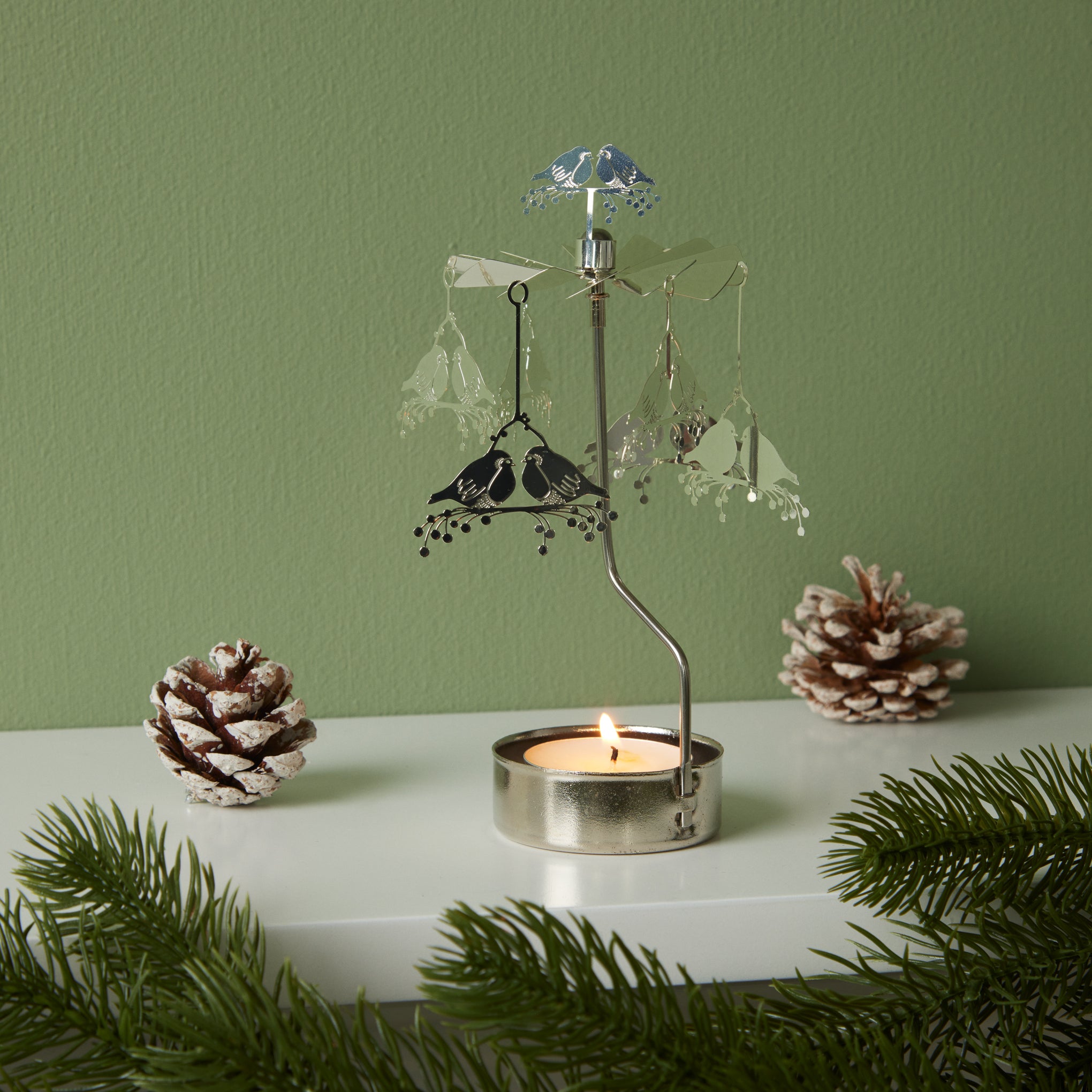 Rotary Birds Tea Light Candle Holder - Image 2