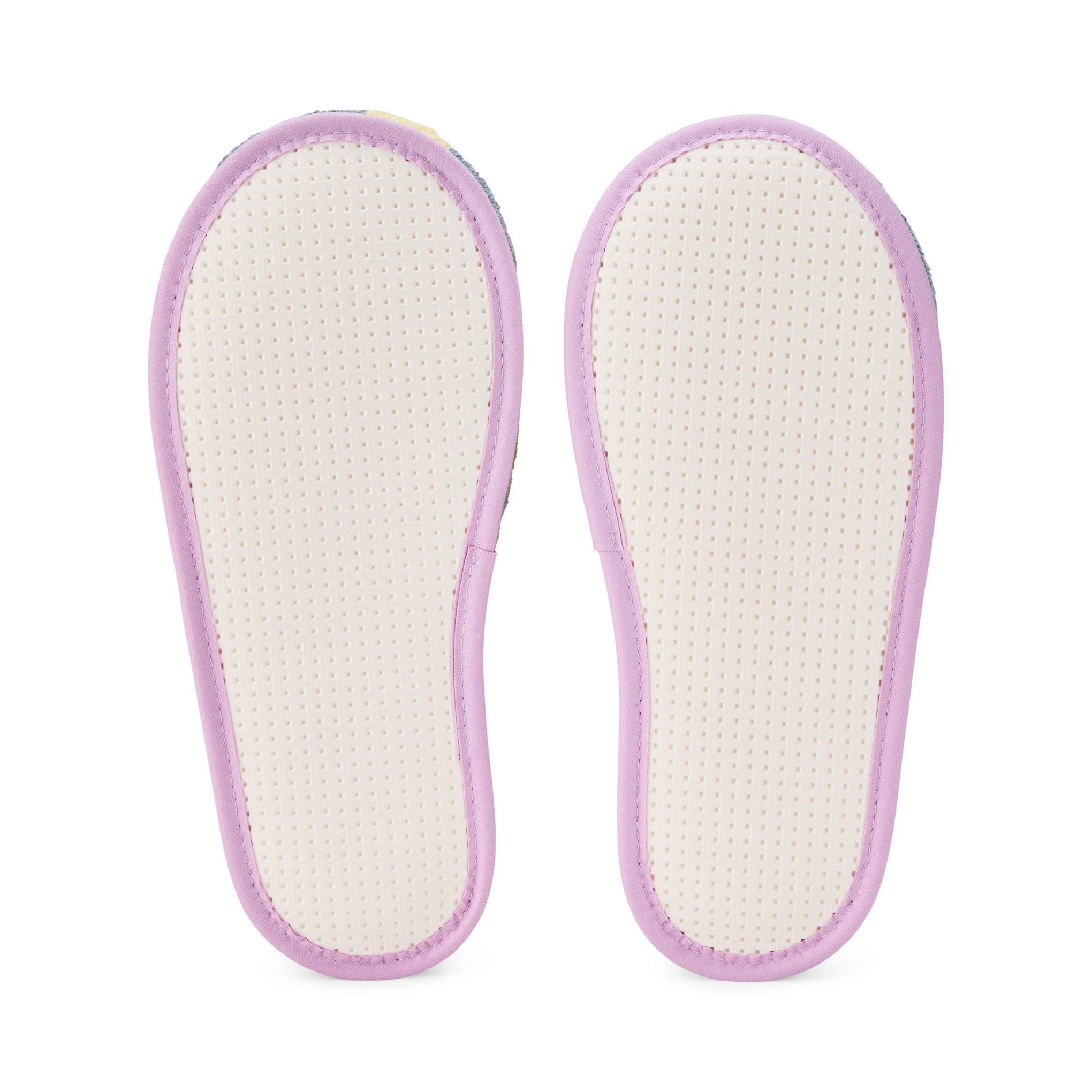 Dusen Dusen Striped Terry Slippers - Orange/ Slate Gray - Image 5