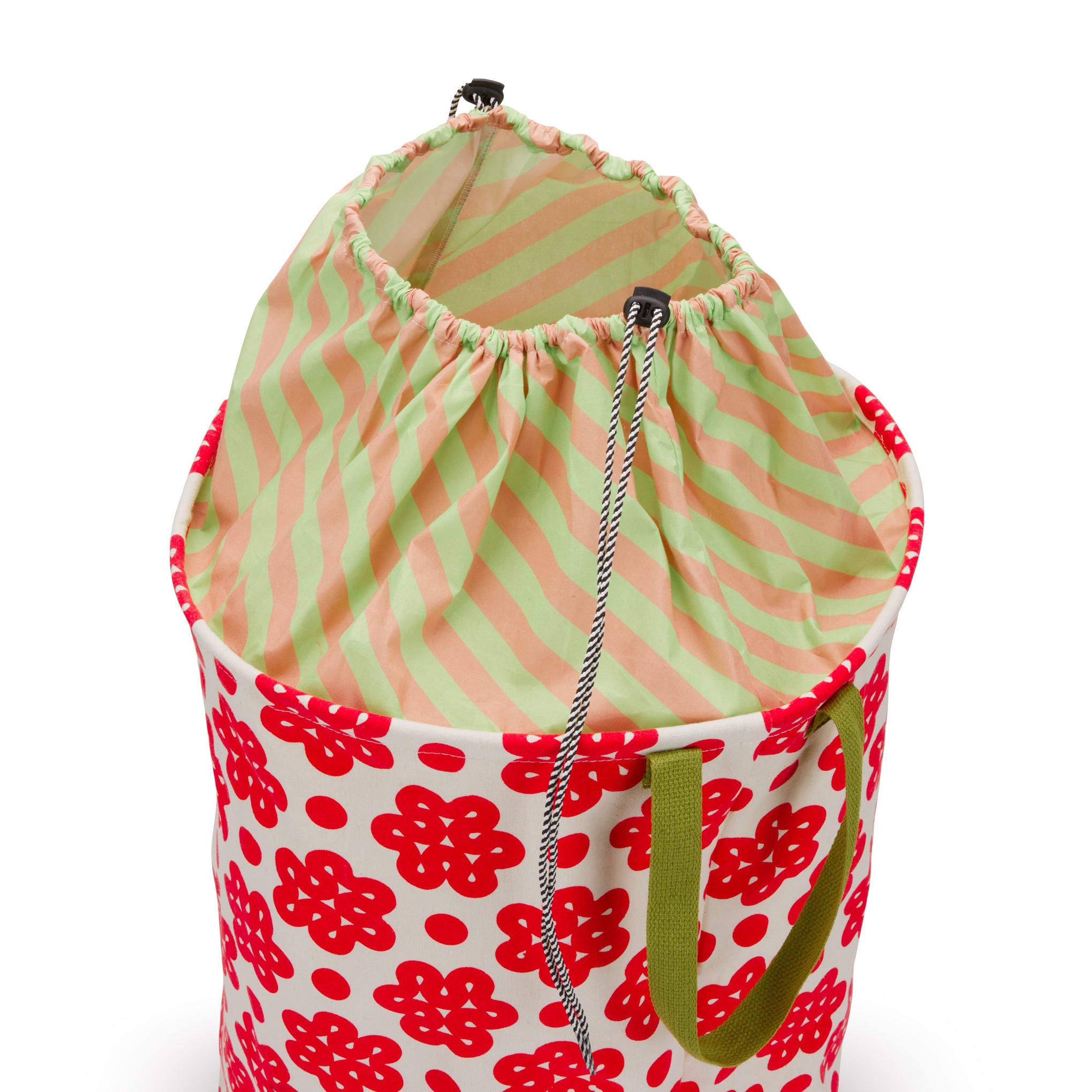 Dusen Dusen Canvas Laundry Bin - Raspberry - Image 3